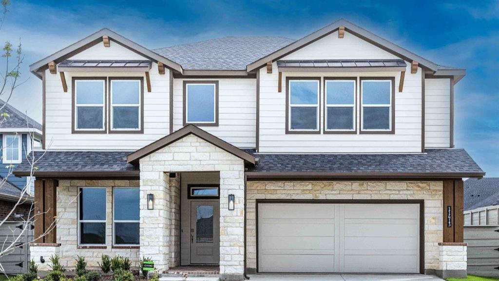 New and now selling! D.R. Horton America's Builder since 2002 is now selling in the new master planned community Treeline in Justin and Northwest ISD! Beautiful Tallow 5-4-2 floorplan, Elevation B, Complete and Move-In Ready! Modern Kitchen Design with an abundance of cabinetry, Quartz Countertops, built-in Stainless Steel Whirlpool appliances, Gas cooktop, Pendant lights, Island and walk-in Pantry opening to spacious Living. Large Primary Bedroom down with garden tub and separate walk-in Shower and large walk-in Closet. Additional Guest Bedroom and full Bath downstairs. Three Secondary Bedrooms, two full baths upstairs with Game Room and Loft area. Quartz vanities in full baths. Designers package including Tiled Entry, Living, Halls and Wet areas plus Home is Connected Smart Home Technology. Covered back Patio, full Sprinkler system and Landscape package.  Located just off FM 156 and 407 in Justin, this community is within easy reach of major highways, making commuting a breeze. The resort-style pool, The Treehouse Hideaway, pickleball courts, an amenity center, an amphitheater, and a food truck park will soon be available for residents to enjoy.