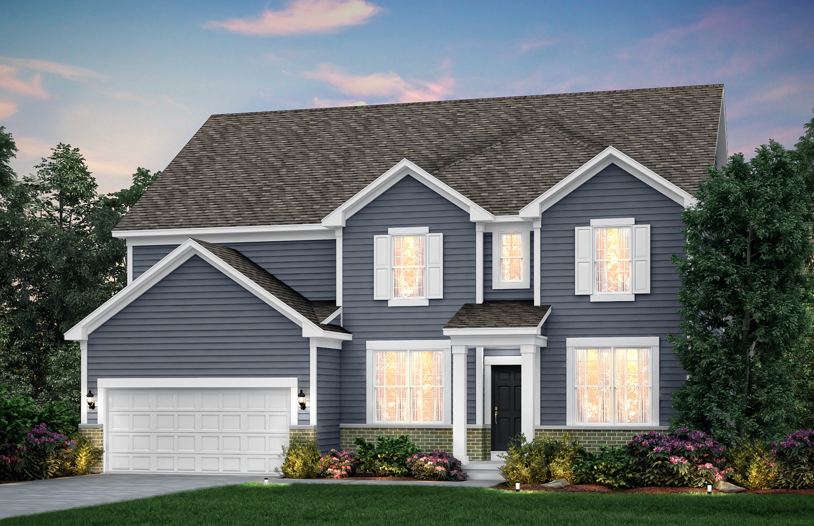 Welcome home to Bronk Farm in Plainfield in desirable Plainfield North High School 202 School District. Enjoy life at your community clubhouse and pool.  Bronk Farm offers distinctive new construction homes with open concept styles. The Willwood is a spacious family home with a soaring 2-story gathering room and a separate formal dining room for your special occasions. Your chef's kitchen is complete with built-in SS appliances, and a large island with room for seating. There is a large walk-in pantry. Included are soft-close cabinets and drawers plus a waste basket roll out cabinet. You have a flex room on the first floor with a beautiful French door to use as you want. The convenient kitchen office is perfect for homework or shopping lists. Relax after a day of golf or shopping in your owner's suite with luxurious private bath with a separate shower with frameless glass door and a soaking tub, plus double bowl vanity with Quartz counters. There is a large walk-in closet.  Enjoy the convenience of a 2nd floor laundry.  This Willwood features the optional first-floor bedroom and full bath, 9' basement, sunroom and additional upgrades.  Homesite 252