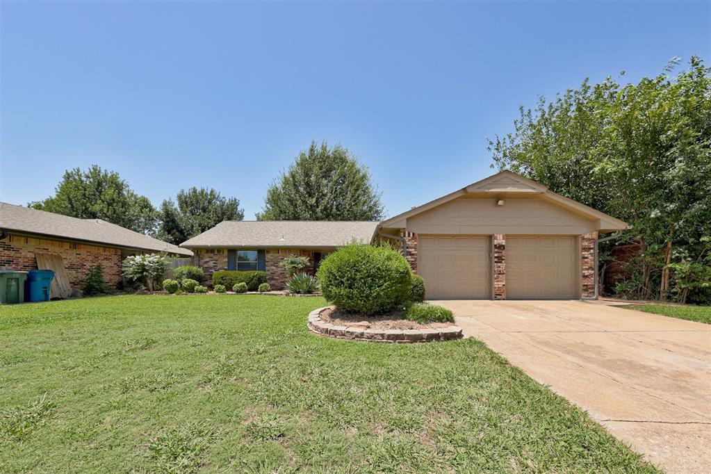Looking for the perfect home where comfort, style, and location come together? This is the perfect one for YOU! This beautifully renovated home offers 4 spacious bedrooms and a thoughtfully updated interior that blends modern upgrades with timeless charm. As you walk up to the home, you are greeted with multiple mature flower beds that have lovely curves that soften the front of the home and lead you to your front porch, perfect for your morning cup of coffee. Inside, you are greeted by an open flow between the rooms, making this home great for entertaining. The heart of the home features an inviting living area with skylights that flood the space with natural light, creating an open and airy atmosphere perfect for relaxing or entertaining. Just off the living room is an additional living area that would be perfect for a cozy den, formal dining room or a spacious at-home office. The vaulted ceilings add a lovely height and additional skylights with built-in shades allow you to control the light that comes in. The kitchen area offers a great dining space and an island with countertop seating making it a perfect place for guests or family to perch while meals are made, with bright cabinetry throughout. Off the kitchen is a laundry room conveniently placed as you enter the home from the garage. The 3 secondary bedrooms have spacious closets and a spacious full bathroom conveniently located near them and the primary bedroom offers plenty of space and natural light with sizable closets and an en-suite bathroom complete with a spacious vanity, added storage and a lovely walk-in shower! Step outside to a large backyard deck perfect for entertaining or an evening with friends. This property backs up directly to the local park and Edmond Dog Park, offering a serene greenbelt view and private access to the walking trails that connect to Oklahoma Christian University. Whether you’re looking for space, updates, or unbeatable proximity to outdoor amenities, this home has it all!