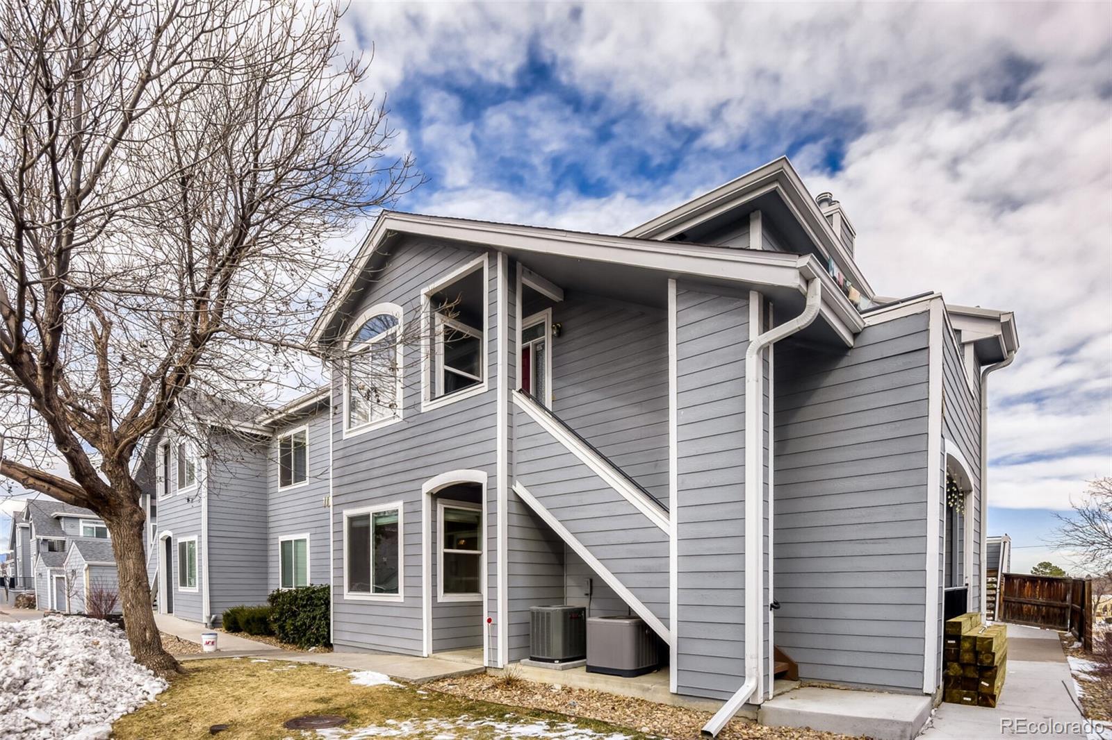 This charming Southern facing, ground floor condo in Tamaron features 2 bedrooms (each with a walk-in closet), 2 full bathrooms, living room, dining nook, kitchen and a detached single car garage (deeded #5 located just outside the front door).  Pride of ownership shines throughout this charming unit.  Perfect for yourself or as an investment property.  Low maintenance living - just lock up and go! Updated and move in ready.  Newer upgrades include windows, blinds, sliding door, furnace, central air conditioning and freshly painted kitchen cabinets.  The energy efficient furnace and central AC keep this home comfortable all year long while the many windows allow the natural light to cascade in - bright and cheerful.  Neutral tones make it easy to picture yourself calling this one home. Washer and dryer stay.   Close to dining, shopping, entertainment and other amenities including parks and rec centers, Cherry Creek State Park, Whole Foods, easy access to light rail and the highway.  Quick possession is available.  Don't miss your opportunity - this will get snapped up quickly. Welcome Home!
