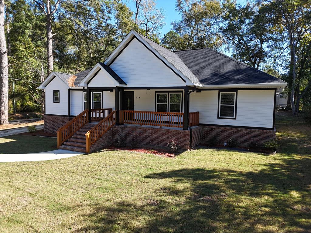 Don't miss this BEAUTIFUL BRAND NEW HOME on Marshall St. in Thomasville, Ga! This 3BR/2.5 bath features lots of gorgeous open living space and a gourmet kitchen, complete with the latest appliances. You will love the primary suite with its own beautiful bathroom, luxury shower, walk-in closet and PERFECT tub. Every detail has been included, from the upscale fixtures and faucets to the AMAZING laundry room, which has its own closet, cabinets and counterspace. Relax on the front porch, or park your vehicle in the garage and follow the breezeway to the back patio. This home has it ALL! Call your favorite Realtor TODAY for a closer look at this beautiful home!