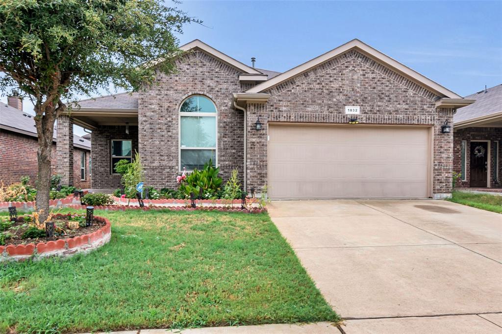 This charming single-story home offers 4 bedrooms and 2 baths with a thoughtful layout featuring two spacious living areas. Recent updates include neutral-toned interior paint and new carpet in the family room and bedrooms. The kitchen shines with granite countertops, a breakfast bar, tile backsplash, and gas stainless steel appliances. The master suite includes a walk-in closet and a full bath with a garden tub, dual sinks, and a walk-in shower. Enjoy outdoor living on the covered patio overlooking the private backyard, complete with a handy storage unit for extra convenience. Additional perks include a 2-car garage, move-in ready condition, and a prime location with easy access to I-35, shopping, and dining.