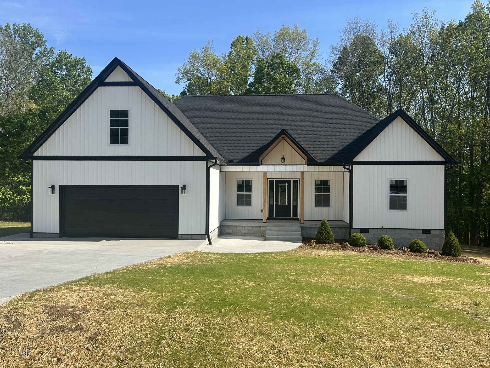 New construction almost complete! These 3 beds, 2 bath home offers high ceilings, a bonus room, covered back porch, and attached 2-car garage—all sitting on 1.44 acres in a quiet neighborhood close to town. More pictures coming!
