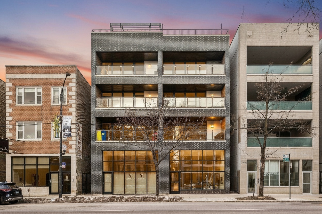 Welcome to this stylish 3-bedroom, 2-bath condo in the heart of Ukrainian Village with a rare, fully private 2-car garage, exclusive to the unit. This elevator-access home features high-end finishes throughout, including custom Italian cabinetry, quartz countertops, marble backsplash, Thermador appliances, hardwood floors, and a modern gas fireplace.  The open-concept layout includes a spacious chef's kitchen with a large island, breakfast bar, and plenty of storage, flowing into a bright living and dining area that's perfect for relaxing or entertaining.  The primary suite offers a spa-like bathroom with heated floors, a walk-in shower, and a large walk-in closet. Enjoy outdoor space with both a private front balcony and exclusive rooftop deck access. Located just steps from Smith Park, popular restaurants, bars, shops, and public transit, this home offers luxury living in one of Chicago's most desirable neighborhoods. Don't miss this exceptional opportunity in Ukrainian Village.