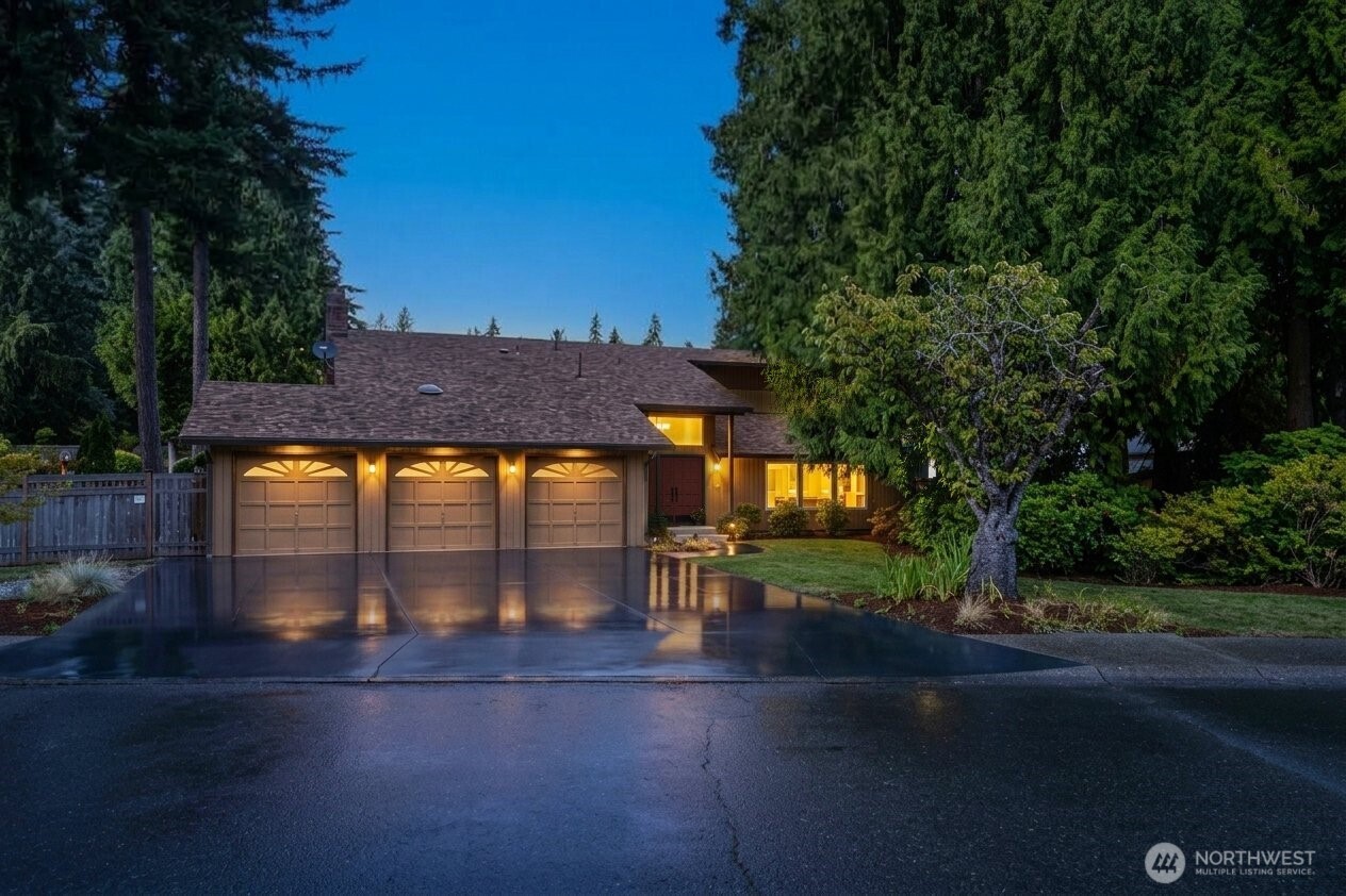 If you’ve been waiting for a home with breathing room, this is it! Tucked in sought-after Briar Ridge, home sits on oversized, level lot w/mature landscaping & plenty of lawn to enjoy. Pride of ownership shows throughout, w/updates focused on comfort, quality & everyday living. Inside, neutral finishes create an easy backdrop, while updated kitchen offers quartz counters, real-wood cabinetry w/soft-close drawers & SS appliances. Other improvements include a 2017 roof, whole-home A/C, double-pane vinyl windows, newer floooring, & insulated crawlspace w/vapor barrier. Four roomy bedrooms include a primary w/ensuite.  Bonus storage area. Two wood-burning fireplaces. 3-car garage w/generous storage, joined by a large, permitted shed. Then there’s the backyard, made for actually living in. Huge patio, expansive lawn & room to gather, garden, play or spread out. Secure RV gate with space for RVs, boats or extra vehicles. Garden bed & mature trees add charm to fully fenced backyard. Practical perks include municipal sewer, generator wiring w/generator, high-output EV charging & no HOA. All this in an established East Renton Highlands neighborhood near a top-ranked elementary school, conveniently located for easy commuting. More space, more flexibility & the kind of setting that’s hard to replicate.