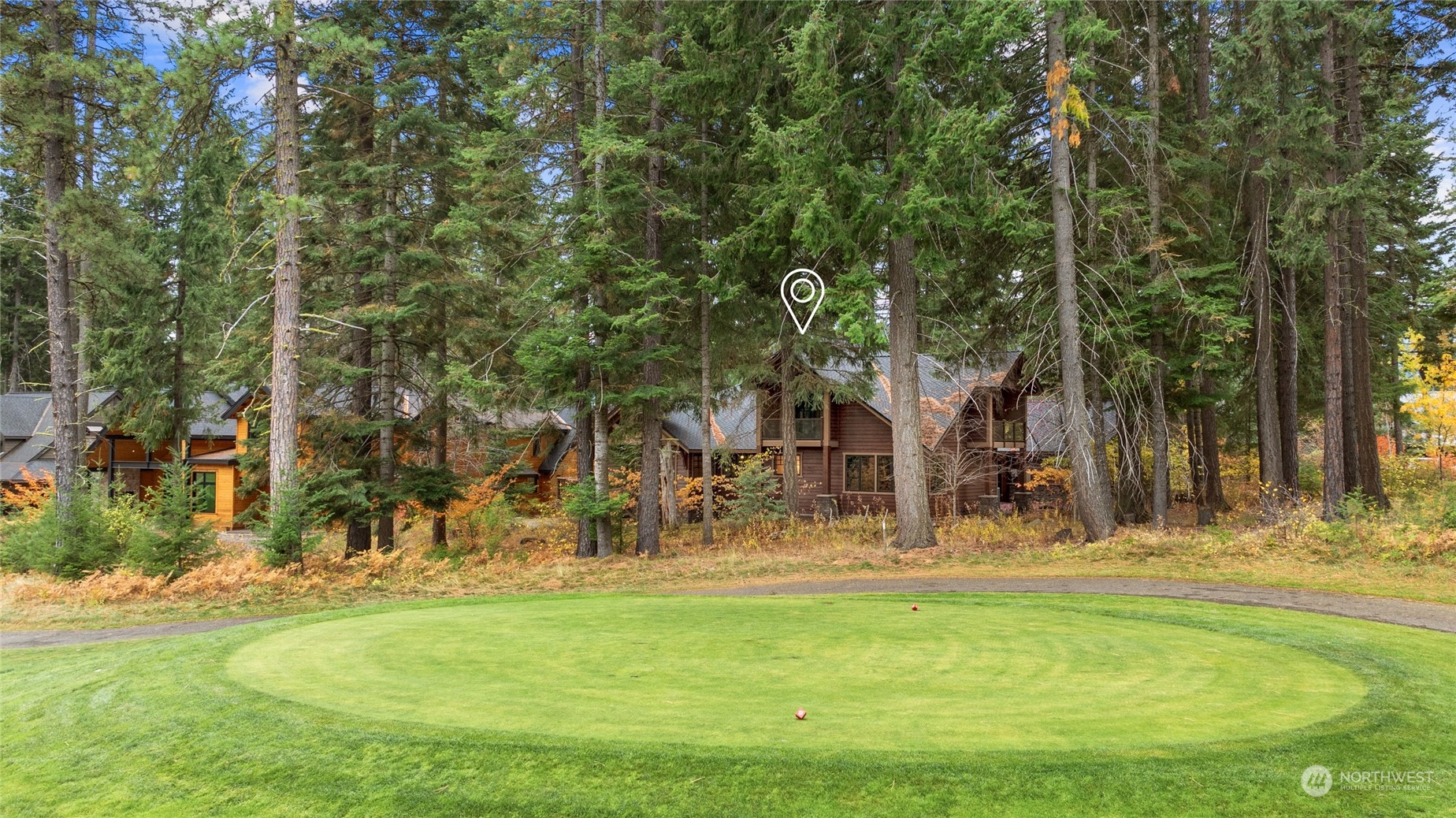 Positioned perfectly on the tee box of Hole #2, this homesite captures panoramic views of the Prospector Golf Course's lush fairways.