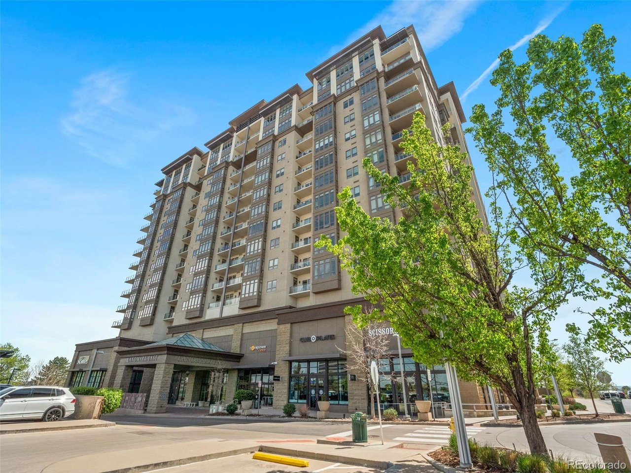 Experience unparalleled luxury in this stunning 2-bedroom, 2-bathroom high-rise condominium. Perched high in the tower, this residence offers sweeping west facing views of the Rocky Mountains and vibrant Downtown DTC. Recently upgraded with premium finishes and modern conveniences, it redefines sophisticated urban living.Signature Features & AmenitiesThis exquisite residence boasts an oversized granite kitchen island ideal for entertaining guests, paired with high-end stainless steel appliances for the ultimate culinary experience. Step out onto the large covered patio featuring a built-in countertop grill setup, perfect for al fresco dining with breathtaking views. Vaulted ceilings create an open and airy atmosphere throughout, enhanced by custom electronic blackout blinds in every room for privacy and comfort. The large master bathroom suite offers a luxurious retreat complete with a spacious walk-in closet, full shower, and soaking tub.Residents enjoy access to exceptional building amenities, including 24-hour concierge service and security, a full gym, a private theater room, and a banquet area with a full kitchen. Additional luxuries feature a resort-style pool, sauna, and spa, along with a dedicated temperature & humidity-controlled wine locker. The location is unparalleled, with multiple businesses, shops, and fine restaurants right at your doorstep, providing unmatched convenience in the heart of DTC.Additional HighlightsThis meticulously maintained home features floor-to-ceiling windows that flood the living room space with natural light, high-end finishes, and a prime location in the heart of the Denver Tech Center. Ideal for professionals seeking luxury, convenience, and stunning views.