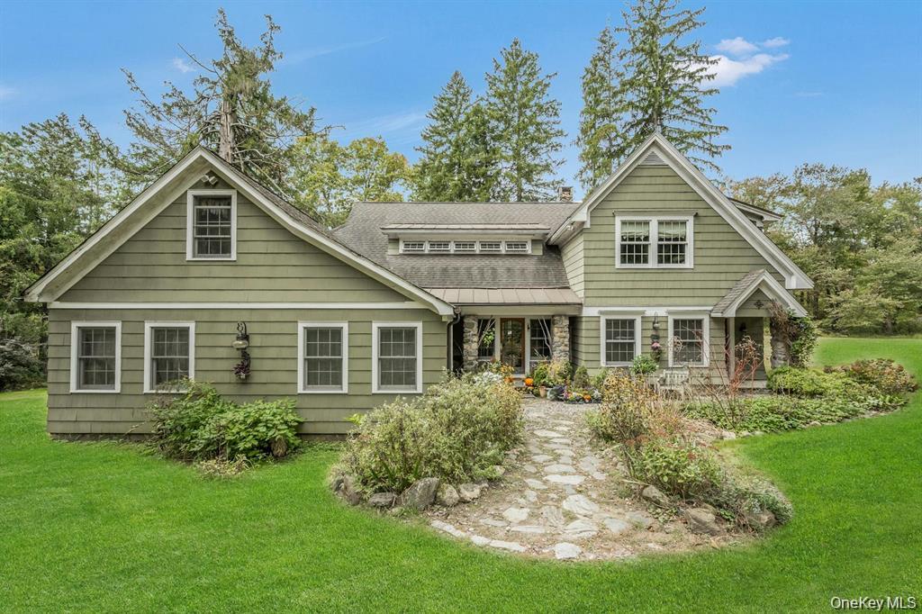 A Historic Farmhouse Estate on 8+ Acres in North Salem, NY - backing up to the Audubon property! Easy access to the Purdy's & Croton Falls train stations to NYC. This 5,250-square-foot farmhouse dates back to the late 1700s and offers a rare balance of historic soul and modern comfort. Thoughtfully expanded in the late 1990s and mid-2000s, the home weaves original craftsmanship offering original fieldstone fireplaces, reclaimed chestnut floors & beams together with high-end upgrades including marble bathrooms, commercial-grade appliances, cedar shingle siding, and copper gutters. At the heart of the home, the dining room & formal living room original fieldstone fireplaces sets the stage for holidays and gatherings. The gourmet kitchen is a showstopper: pine shiplap ceilings, custom pine cabinetry, Carrara marble countertops, a butcher block island, and a Shaws Original farmhouse sink, all outfitted with Wolf and Sub-Zero appliances. Cooks will appreciate the three ovens (two gas, one electric), a 4-burner gas cooktop with center griddle, and a pot filler above the range. The main-floor layout includes the primary suite and a guest bedroom, plus a first-floor office/den and a second-floor loft ideal for both work & downtime. The primary suite offers en-suite bath with Carrara marble finishes, a whirlpool soaking tub, a steam shower, and a rain shower. Upper level: two overly spacious bedrooms with vaulted pine shiplap ceilings share a generous common flex and recreations room and a full bath featuring double sinks and a classic clawfoot tub - vintage character with everyday comfort. Outdoors amenities include a 50-foot in-ground pool & pool house create a resort-like escape surrounded by nature, and the varied landscape offers plenty of room for hobbies, recreation, or simply taking in the views. Equestrian buyers will love the proximity to Stony Creek Horse Farm (full-time boarding, lessons, and full facilities) and Old Salem Farm, a 120-acre training and boarding facility with 66 permanent stalls. Local favorites Harvest Moon Farm & Orchard and Outhouse Orchards are just a short drive away. Zoned for the highly regarded North Salem School District. Barn featuring a loft area, sweeping views, and chestnut wood accents throughout. A rare opportunity to own a piece of history — beautifully preserved, thoughtfully expanded, and ready for its next chapter.