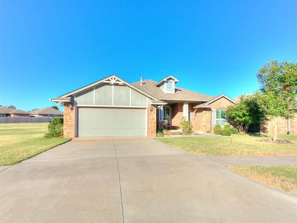 This beautifully maintained true 4-bedroom, 2-bathroom home sits on a private greenbelt lot in the highly sought-after Deer Creek School District, offering rare privacy with no neighbors behind or on one side. The exterior welcomes you with manicured landscaping, a charming water feature, and a cozy front porch—perfect for enjoying quiet mornings or evenings.Inside, brand-new carpet flows throughout the spacious living room, highlighted by a corner fireplace, plantation shutters, and elegant crown molding. The open-concept layout connects seamlessly to the kitchen and dining area, creating an ideal space for everyday living and entertaining. The kitchen features a large island with breakfast bar seating, stainless steel appliances, abundant cabinetry, and generous counter space, plus a large dining area.The primary suite provides a peaceful retreat with a walk-in closet and ensuite bath featuring dual vanities, while the secondary bedrooms offer generous space and storage—making this a functional and flexible true 4-bedroom floor plan. Step outside to the covered back patio overlooking the private greenbelt, perfect for relaxing evenings or weekend gatherings.As an added bonus, the home includes solar panels that will transfer at closing, helping keep utility costs low (typically less than $20 a month). Solar panels also come with a fantastic warranty. Located in The Grove, residents enjoy resort-style amenities including two fitness centers, two swimming pools, walking trails, playgrounds, stocked ponds, a basketball court, and a soccer field.Combining privacy, comfort, community amenities, and thoughtful upgrades, this home is a must-see. Welcome Home.