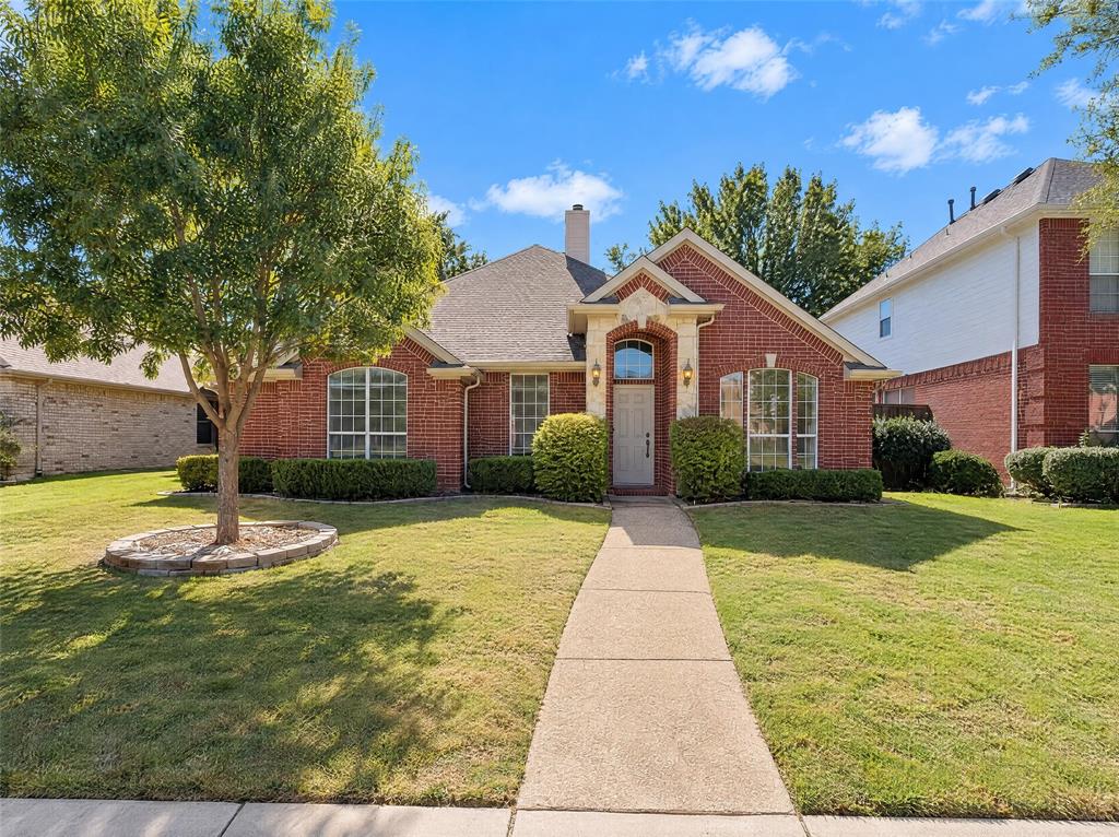 INCREDIBLE BUYER INCENTIVES: $6,000 MORTGAGE CONCESSION. Opendoor Home Loans will contribute up to $6,000 towards a permanent interest rate buy-down if you finance with Opendoor Home Loans LLC.9911 Max Ln is a single-level Frisco home with four bedrooms, two bathrooms and over 2,000 sq ft of living space. A raised kitchen peninsula opens toward a gathering room with a fireplace, connecting the cooking and seating areas. The dining area has a bay window overlooking the backyard. An arched upper window and high ceiling distinguish the primary bedroom, which connects to a bathroom with dual sinks, a separate tub, an enclosed shower and walk-in closet storage. A laundry room leads toward the attached two-car garage, while lawn and fencing extend behind the home. Home comes with a 100-Day Home Warranty