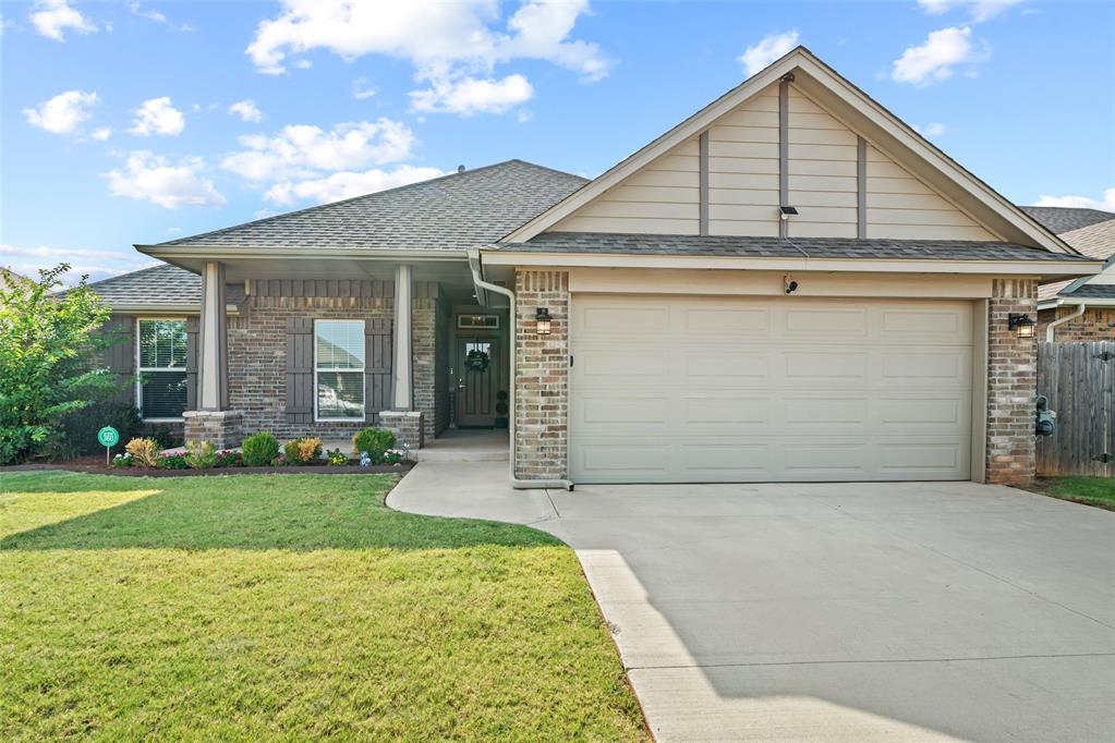 Welcome to this spacious 4 bedroom, 2 bath home with an open concept layout and a cozy gas fireplace that is perfect for relaxing or entertaining! 
You’ll find upscale finishes throughout, often reserved for higher end homes! Highlights include Brazilian granite countertops, custom-built cabinetry, slow close drawers, tile backsplashes and showers, a gas cooktop with griddle, and a generous walk-in pantry!
The primary suite offers a peaceful retreat with a large walk-in closet, dual vanities, a soaking tub, and a beautifully tiled shower. Step outside to enjoy the private backyard and covered patio that's ideal for outdoor dining or quiet evenings! You'll also find a full zone sprinkler system to keep the yard looking great!
Located in the desirable Mustang School District and just minutes from the Turnpike, restaurants, and shopping. This home offers both comfort and convenience. Don’t miss your chance....schedule a showing TODAY!