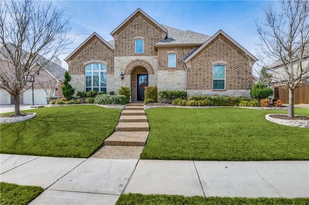 Immaculately maintained custom Highland Home in one of Prosper's most sought-after communities — designed for effortless everyday living and elevated entertaining, and zoned to top-rated Prosper ISD schools. The thoughtful first-floor layout includes a private guest suite with ensuite bath, a dedicated media room, an executive study with built-in cabinetry, and an expansive primary retreat with a sitting area and large walk-in closet. The open-concept living area showcases an oversized family room with a dramatic wood-beam vaulted ceiling and a wall of windows framing the backyard oasis. The gourmet kitchen is built to perform — double ovens, stainless steel appliances, gas cooktop, butler's pantry, dedicated coffee bar, and a generous dining area. Upstairs offers a large game room with a built-in dry bar plus three additional bedrooms, each with walk-in closets — perfect for growing families or hosting guests.Step outside to a resort-style backyard with a custom pool and spa, a covered patio plumbed for gas and electric, professional landscaping, and a dedicated side yard for pets — your private retreat for weekends and warm Texas evenings. Additional features include a whole-house water filtration system, rich hardwood floors, a three-car garage, abundant storage, and exterior lighting throughout. Minutes from premier shopping, dining, parks, walking trails, and major highways for easy commutes.Vacant delivery available at closing — move right in and make it yours. Currently leased to an excellent tenant, the home is also a turnkey opportunity for investors, 1031 exchanges, or long-term holds, with flexible terms to fit your scenario. Vacant delivery available at closing — move right in and make it yours, or assume an excellent in-place lease (a turnkey option for investors, 1031 exchanges, or long-term holds). Showings are easy to arrange with 24 hours' notice.