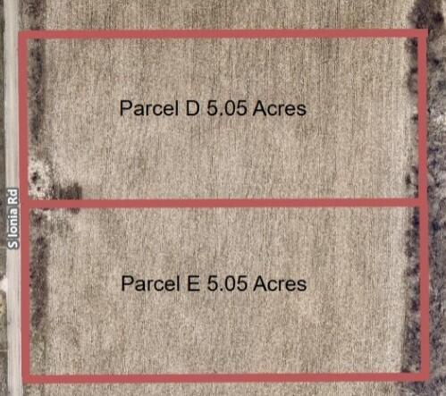 What an opportunity to build a home. Choice of parcels D or E. Two 5 acres parcels centrally located.  Approximately 15 minutes from Charlotte, Bellevue, Nashville and Vermontville.  Approximately 30 minutes to Lansing and Battle Creek.  Parcels sit on a paved road with natural gas at street.  Parcels have been surveyed.  Tax information reflects a larger parcel. Call Rick Spaulding for more details at Advanced Track Real Estate LLC (269)420-1966. Current use is Agricultural.