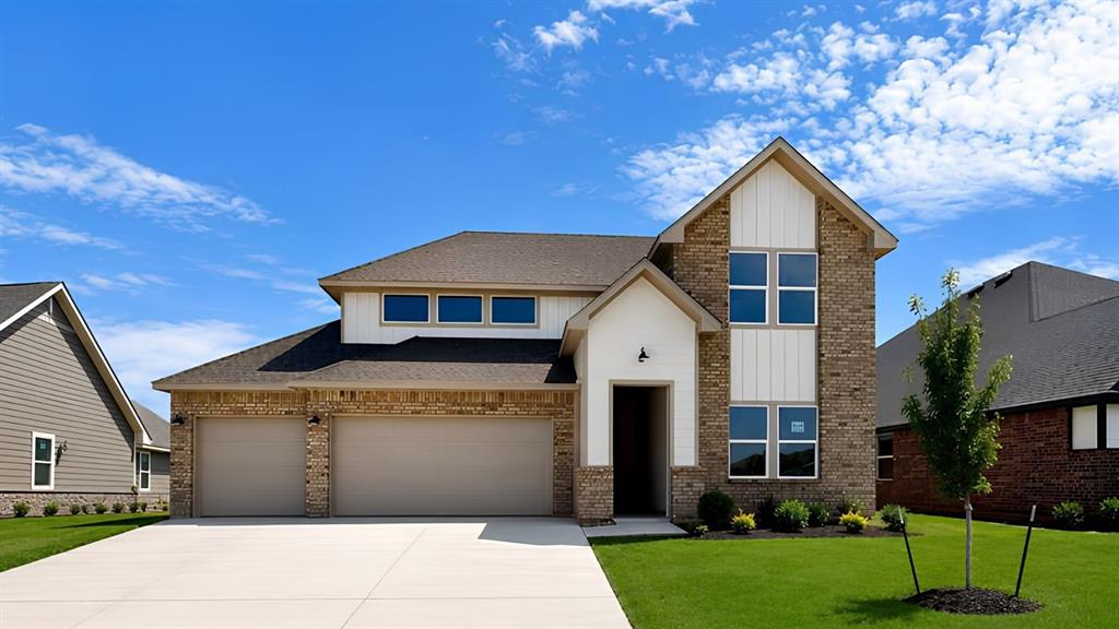 Ozark — 4 bed | 3 bath | 2475 sq ftDiscover the Ozark plan, one of our new homes in Windstone in Norman. With 4 bedrooms, 3 bathrooms, and 2475 square feet, this home offers space and comfort. Secondary bedrooms are thoughtfully placed near the entry, leading you into the open-concept living spaces. The kitchen showcases shaker-style cabinets, stainless steel appliances, a pantry, and a central island with sink and dishwasher. At the back, the primary suite provides privacy with an adjoining bath and a generous walk-in closet. This home includes our Home Is Connected® smart home package — featuring a camera doorbell, control panel, Kwikset® keypad lock, and smart switches. It also comes with a fully sodded yard and a front landscaping package for added curb appeal. Upstairs, a loft and additional bedrooms create even more flexible living space. This design blends function and style, making it perfect for families searching for new homes in Oklahoma City.