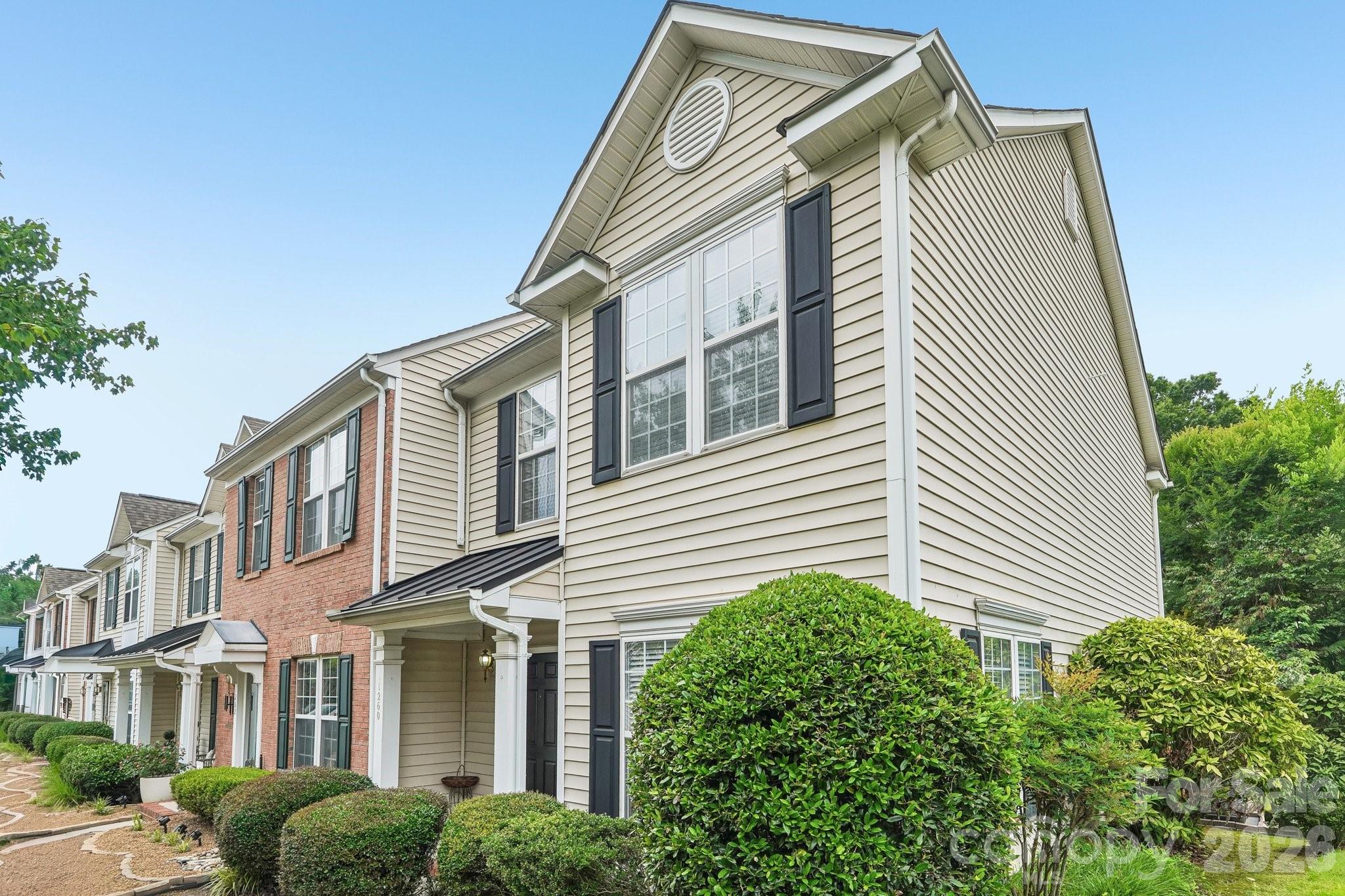 Fantastic opportunity in a prime Concord location. This 3-bedroom townhome offers the benefit of Cabarrus County schools and taxes, all while being just minutes from I-85 for an easy commute. Inside, the home features a spacious and functional layout with a large dining room and a galley-style kitchen that opens directly to the living room, ideal for everyday living and entertaining. The kitchen provides ample counter space and storage, while the living room offers a cozy fireplace, abundant natural light, and direct access to the private backyard patio. Upstairs, the generous primary suite includes a roomy closet, while two additional bedrooms offer flexibility for guests or a home office.Assigned parking is conveniently located right in front of the home. The property has no rental restrictions for those seeking a long-term or mid-term rental investment property with income potential. Access to seasonal community pool, tennis court, and basketball court. Within 5 miles, you’ll enjoy quick access to top shopping, dining, and recreation including, Afton Village, Les Myers Park, Dorton Park, and local grocery stores.With comfort, convenience, and a highly desirable location close to everything Concord and Kannapolis have to offer, this townhome is one you won’t want to miss.