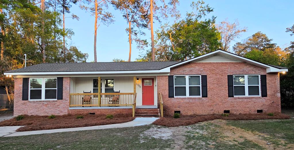 Welcome to your home nestled in the charming heart of Thomasville, GA! This brick ranch has been meticulously renovated from top to bottom, seamlessly blending modern with timeless design. As you step inside this spacious 4-bedroom, 2-bathroom home, you'll be greeted by an open-concept living area flooded with natural light and contemporary finishes throughout. The elegantly updated kitchen boasts stainless steel appliances, granite countertops, and a generous dining for gatherings. Each bedroom provides comfort and tranquility, while the primary suite provides a relaxation with its spa-like en-suite bath. Step outside onto the inviting front porch or enjoy a tranquil morning coffee on the expansive rear deck overlooking your backyard—a perfect canvas for gardening enthusiasts or lively weekend barbecues. Located in a neighborhood yet minutes away from Thomasville's vibrant downtown scene filled with boutique shopping and fine dining options, this home offers the perfect blend of convenience and retreat. Don't miss out on this exceptional opportunity—where beauty meets functionality at every turn!