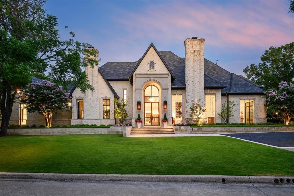 Beautifully redesigned in 2022 by Knox Built and further enhanced in 2024 by Reilly Homes, this design-forward estate in Los Arboles —one of Dallas’ most exclusive 24-hour guarded and gated communities—offers timeless luxury in the heart of Preston Hollow. Set among tranquil ponds, mature trees, and manicured landscapes, the transitional home was thoughtfully crafted for both everyday living and elevated entertaining. The main level showcases a vaulted study, a luxurious primary suite expanded to include a sitting area, fireplace, and dual custom closets with serene pool views, plus a gracious guest suite. Expansive formal living and dining areas feature marble details, Phillip Jeffries wall coverings, and Visual Comfort lighting. The chef’s kitchen boasts fine Ornare cabinetry, Wolf and Sub-Zero appliances, and stone countertops, opening seamlessly to a spacious family room with oversized sliding glass doors that blur the line between indoors and out. Upstairs offers three generously sized guest bedrooms, a living area and gym or game room. The outdoor spaces include a heated pool, covered patio, turfed backyard, and separate gated grassy side yard. Countless upgrades include: a whole-home generator, high SEER AC units, premium finishes, and a 3-car garage with additional front parking—this property provides refined, low-maintenance living. Just minutes from top-rated private schools, luxury shopping, and fine dining, 9 Robledo Drive presents a rare opportunity to own a private, sophisticated retreat in one of Dallas’ premier gated developments.