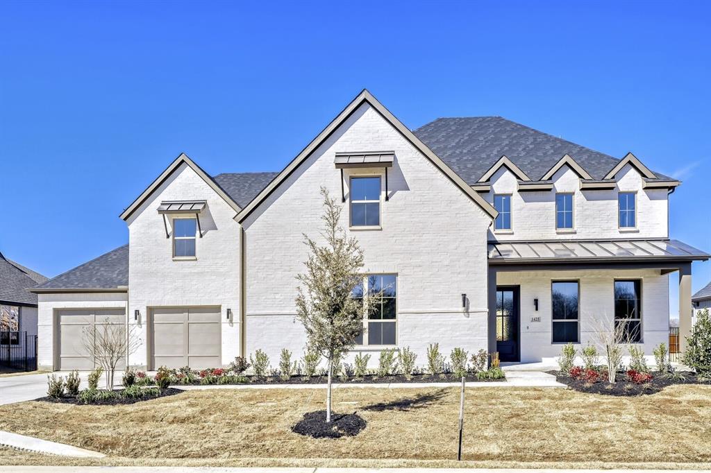 What a wonderfully designed home! With 4 bedrooms, 4 full baths, powder room, study, game room, media room, oversized outdoor living space, front porch and a 4-car garage, this home has it all! Entering the foyer, the study is on the left and looks out onto the front porch. On the right is a secluded secondary bedroom with en-suite bath. The family room is spacious with an impressive fireplace and soaring ceilings with loads of natural light. The gourmet kitchen includes an 11-foot-long kitchen island, perfect for gathering around to visit with guests. The casual dining area offers views of the oversized outdoor living space and backyard. Tucked away at the rear of the home is the spacious main bedroom which includes dual vanities, soaking tub and two large walk-in closets. On the second floor is a large game room overlooking the family room, plus the media room, 2 bedrooms and 2 full baths.