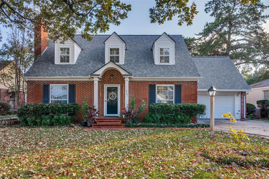 Charming 1940's home in the highly sought-after Bellaire Addition with just a short walk to the TCU campus.  This classic two-story home offers exceptional curb appeal highlighted by a beautiful mature oak tree that anchors the front yard.  Step inside to discover original hardwood floors with built-ins throughout that give a warm and inviting feel. The living room features a cozy gas fireplace, perfect for relaxing evenings, while the adjoining dining area with amazing chandelier continues the home’s lovely character.  Numerous windows throughout the home let in an abundance of light.  The spacious eat-in kitchen is designed for both function and style, offering granite countertops, 42-inch cabinets with a wooden planked ceiling and wall paneling that add to the interest of the space with plenty of room to gather.  Three oversized bedrooms with enough room for a sitting area in each. One large bedroom downstairs and two upstairs give this layout wonderful flexibility.  Two cedar closets provide excellent storage for your most cherished items.  Additional room upstairs with built-in desk and shelving, perfect for office, craft room or children's study area.  Thru the 3rd bedroom there is a bonus room with unlimited possibilities: create a 4th bedroom, playroom, closet dressing area, or generous walk-in storage space.  One of the Seller's favorite things is to sit and relax on the screened-in back porch, which overlooks the expansive backyard, complete with rich St. Augustine grass.  The huge backyard is ideal for entertaining, gardening, or simply enjoying peaceful outdoor moments.  Blending historic beauty with modern comforts, this Bellaire Addition gem is the perfect opportunity to own a lovingly maintained home in one of Fort Worth’s most desirable neighborhoods.