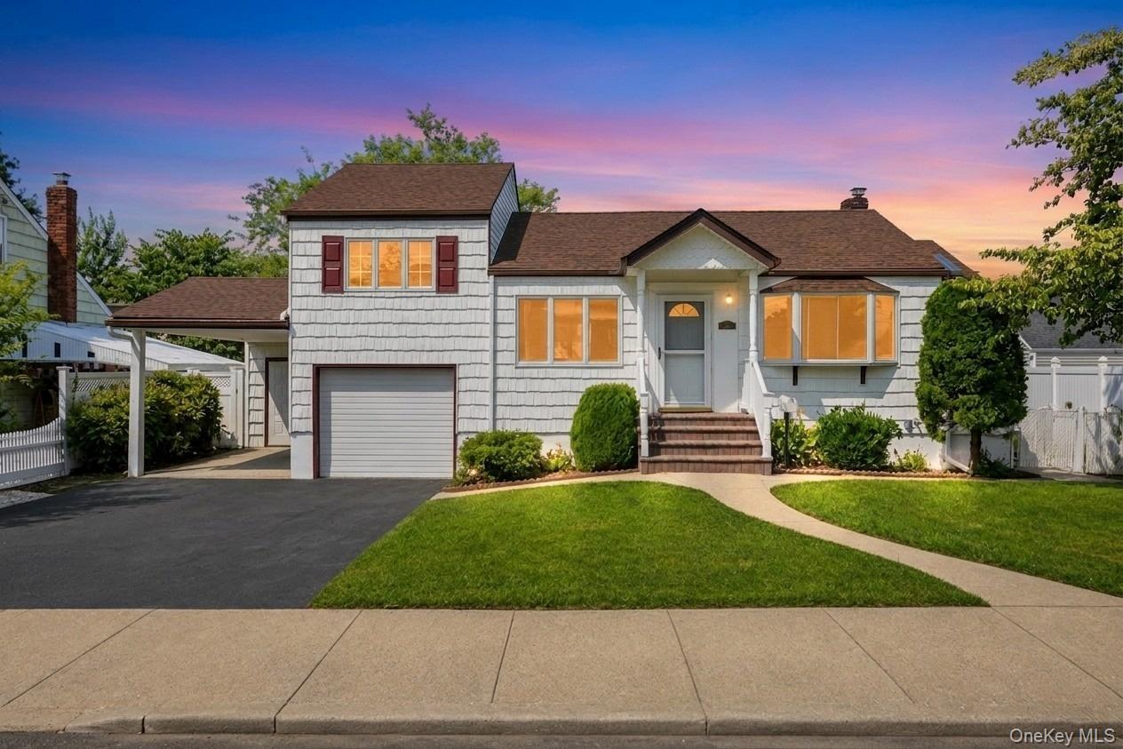 Introducing this Charming Home in the Heart of Bethpage. A beautifully maintained 4-bedroom, 3-bathroom residence with a sunroom for relaxing is perfectly situated in the desirable Bethpage community. This home blends classic charm with modern convenience, making it an ideal choice for a variety of lifestyles. Potential mother-daughter project with proper permits and 200 AMP updated electrical. Enjoy a seamless flow between the eat-in kitchen and the formal dining room, featuring elegant hardwood flooring throughout the main levels. Fully equipped with a suite of stainless steel appliances, including a dishwasher, microwave, and refrigerator. The home boasts six rooms total, including well-appointed bedrooms and baths on both the first and second levels. A full, finished basement provides ample space for a home office, gym, or recreation room. Additional storage is available in the full attic with convenient pull-down stairs. The partially fenced backyard offers a private retreat for gardening or outdoor gatherings. Located near public transit and local shops, ensuring everything you need is within reach. Don't miss the opportunity to own this versatile home in a prime Nassau County location.