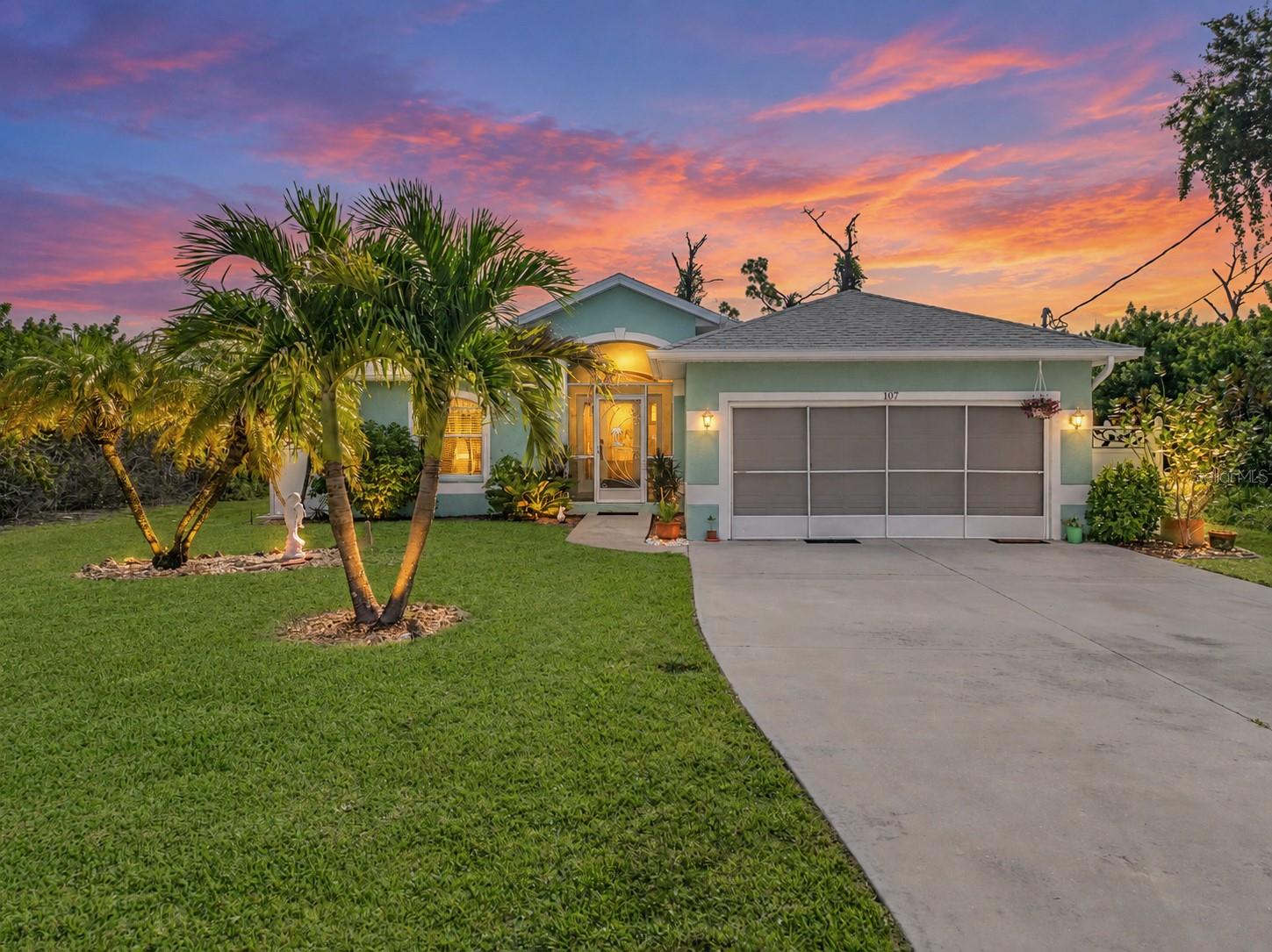 Check Out The Virtual Tour And You Will See A Golden Opportunity Awaits...Right Here!  This 3-Bedroom 2-Bath Pool Home Is Ideally Situated On A Quiet Cul-de-sac In The Desirable Rotonda Heights Neighborhood Of Rotonda West, Florida.   With A Very Private, Heated and Screened Pool And Lanai Area, It Provides The Perfect Place To Relax And Soak Up The Florida Sunshine, Cooling Off On Warm Afternoons, Or Entertaining Family And Friends.  The Many Features That This Home Includes Are: A Remodeled Kitchen With Hardwood Cabinets, Granite Countertops With Tiled Backsplash, An Etched Glass Front Entry-door With Sidelights, A Newer Roof (2024), A Newer AC (2021), Newer Kitchen Appliances ('24-'26), A 6' Fenced Pet Area, A Retractable Screen At The Garage Door, And A Mature, Lush Landscape.  You Will Love The Convenience Of Being Close To Our Area's Beautiful Beaches And The Proximity To Shopping, Dining, Golf Courses, and A Variety Of Outdoor Activities.  This Home Has Been Well Maintained, Is 'Spic-N-Span' Clean and Move-In Ready!  Schedule Your Showing Today.