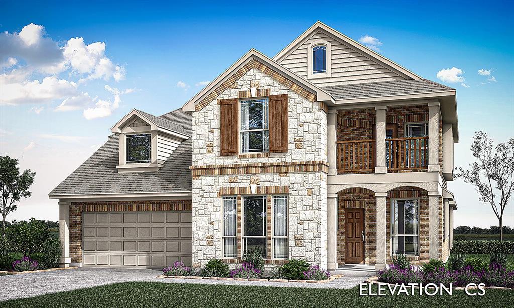 NEW! NEVER LIVED IN. Estimated completion November 2026. Bloomfield Homes' two-story Magnolia II offers 4 bedrooms, 3 full baths, a powder bath, and a 2.5-car garage in Grace Park. The extended patio wraps around the rear living spaces, creating space for outdoor dining and lounging, with a gas stub ready for a future grill. Inside, site-finished oak floors warm the entry, study, dining room, kitchen, and family room. A direct-vent fireplace with tile reaching the ceiling gives the family room a striking corner focal point. The Deluxe Kitchen pairs veined quartz counters with a mosaic backsplash, 3 pendant lights, and under-cabinet lighting. Double ovens, a 5-burner gas cooktop, a built-in microwave, and a vent hood handle the cooking, while an island trash pull-out and corner pantry keep practical details close. The formal dining room sits near the foyer, with a breakfast area beside the patio for everyday meals. Across the entry, glass French doors define the study. The primary suite stays downstairs and includes separate vanities, a garden tub, a separate shower, and a walk-in closet. Upstairs, the game room and enclosed media room offer distinct entertainment spaces, joined by 3 bedrooms and 2 full baths. One bath features an upgraded shower with textured tile, while upgraded carpet softens the bedrooms and upstairs spaces. Horizontal stair railing and 8' first-floor doors carry a contemporary feel through the home. A mud room, included blinds, and a tankless water heater add convenience, and the extra half-bay in the garage provides storage or project space. Cedar garage doors, an 8' front door, 5 uplights, and gutters finish the exterior. Visit Bloomfield Homes' Grace Park model today!