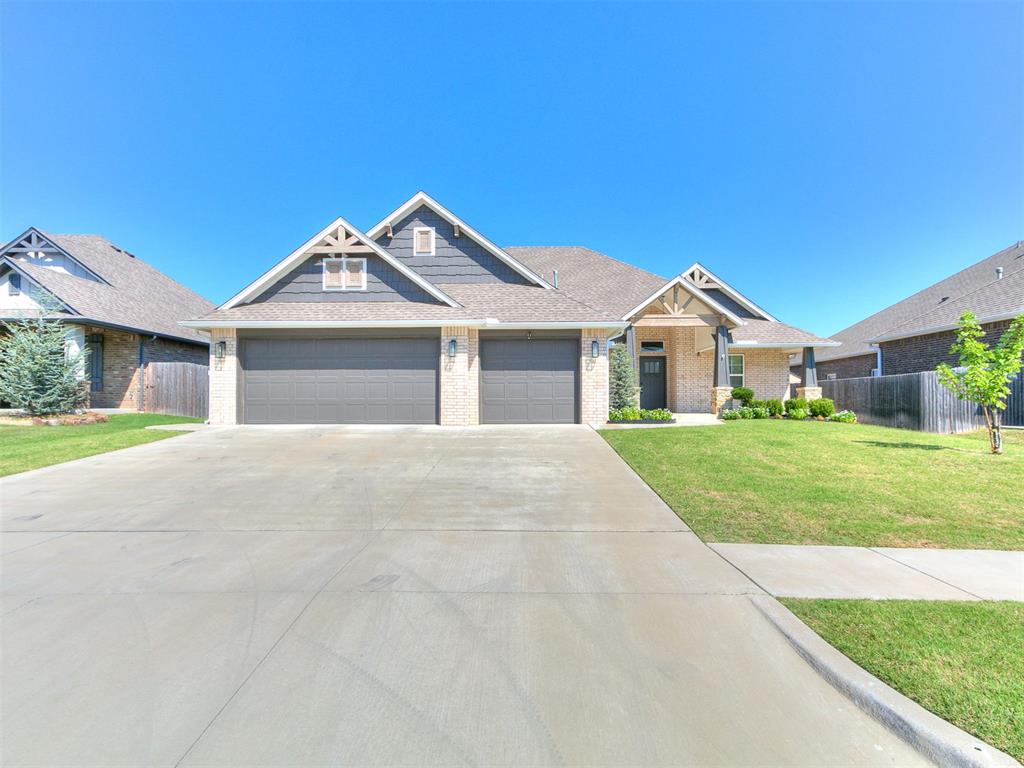Don't miss out on this home in a PRIME location in Norman, OK! Welcome home to this beautiful and maintained one-owner property that feels practically brand new! This 3 bed, 2.5 bath home with a study features a thoughtfully designed floor plan perfect for entertaining, relaxing and living.  Walk into an open floor plan with a spacious living room with gas fireplace and a kitchen of your dreams offering a large center island, abundant storage, hidden trash cabinet and a large pantry. The primary suite includes a soaking tub, gorgeous walk in shower, double vanity, a bidet, and a massive closet with convenient access to the laundry room. Home features a split floor plan with secondary bedrooms sharing a Jack and Jill bathroom. Enjoy the large covered back patio for morning coffee or evening wine! Home also provides an oversized 3 car garage with storm shelter. A full sized truck WILL fit in this garage!! This home is conveniently located close to shopping, dining, entertainment and major highways for an easy commute anywhere you need to go. Schedule your showing today! Buyer to verify all information including school districts.