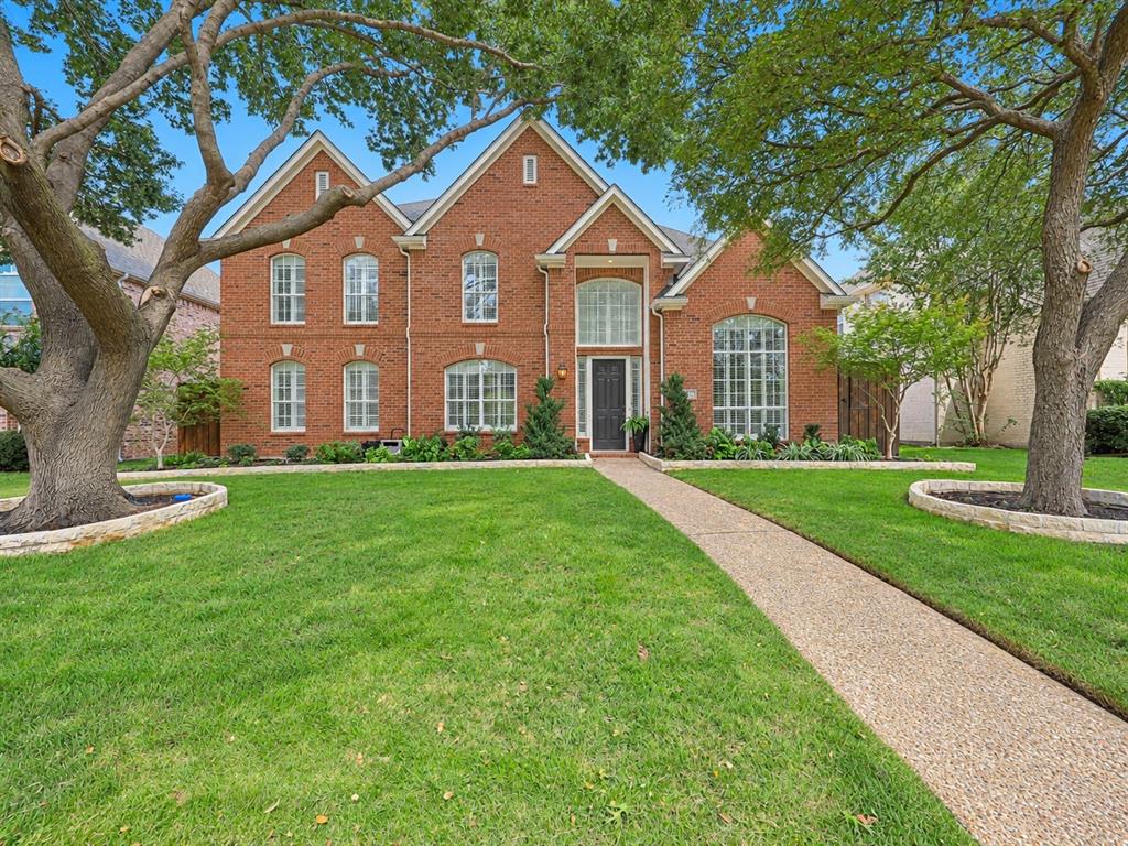 OPEN SATURDAY NOVEMBER 1ST FROM 2:00 TO 4:00 P.M.  Peaceful pond views, a beautifully renovated pool & spa, & a flexible floor plan define this spacious 4-bedroom, 3.5-bath home in West Plano’s Wolf Creek Estates, zoned to Barksdale Elementary. More than $88,500 in pool, landscaping & carpentry improvements complement extensive interior updates & major system replacements. Mature trees & winding neighborhood streets provide an inviting setting close to West Plano shopping, dining & recreation. 2 downstairs living areas, a dedicated home office & an upstairs game room, the layout offers room to gather, work & unwind. Custom millwork & built-in cabinetry provide character & practical storage. Updated paint, flooring, lighting & ceiling fans create a fresh, move-in-ready feel. The kitchen pairs updated counters & backsplash with a butcher block island, double ovens, an updated cooktop & refreshed island lighting. Upstairs, the spacious primary suite includes a fireplace with updated tile & mantel, along with private balcony access overlooking the pool. Outdoor living centers on a pool & spa renovated with an investment of more than $63,000. A Crystal Series pebble interior, new waterline tile & coping, an added tanning ledge, expanded bench seating & upgraded controls offer inviting spaces for swimming, relaxing & gathering. Stone hardscaping & refreshed plantings surround the outdoor living areas, while a side yard features artificial turf & pavers. An automatic driveway gate adds privacy & space for outdoor play. Major system updates include a new roof in 2023, replacement of the HVAC outdoor unit & indoor coil in 2024, a water heater in 2025 & select Low-E replacement windows. Neighborhood greenbelts invite evening walks, w access to parks & trails nearby. The Dallas North Tollway, Legacy West, The Shops at Legacy & Stonebriar Centre are easily accessible, bringing everyday convenience to a home w peaceful pond views in front & a private poolside retreat out back.