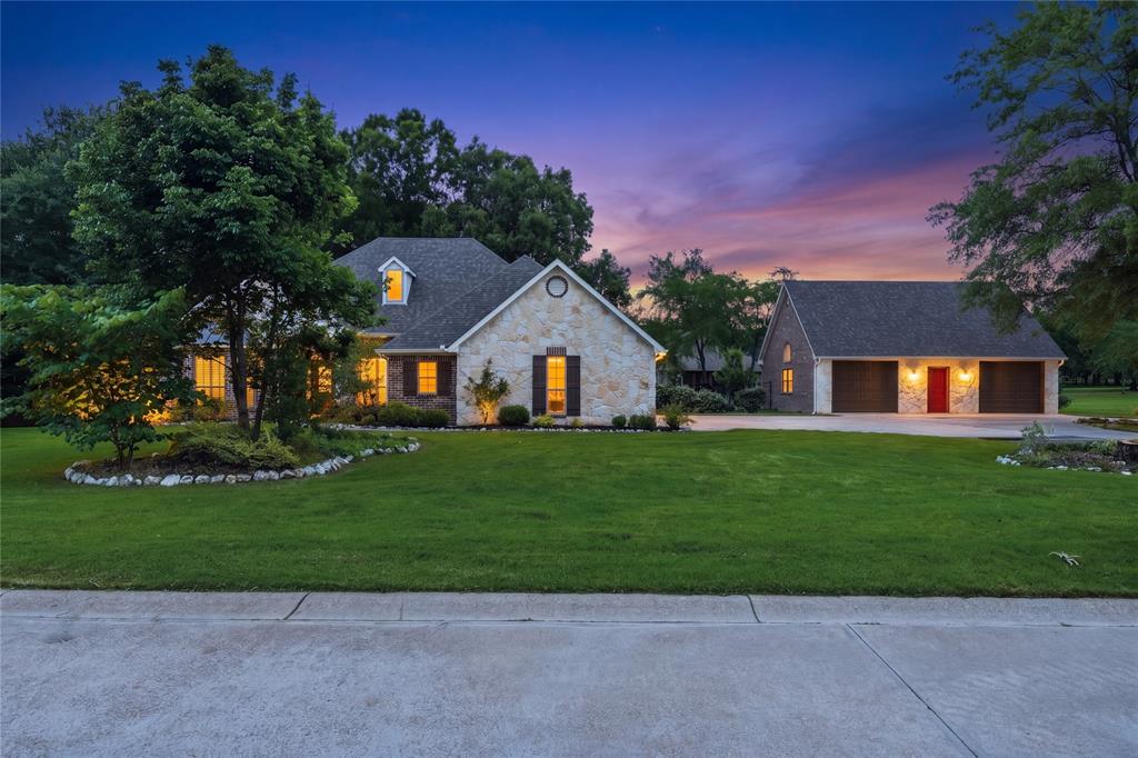 Experience premier lake living on world-renowned Lake Fork Reservoir—a true angler’s paradise paired with everyday comfort and style.Nestled on a beautifully tree-shaded 1.425-acre lot within a gated, well-maintained community, this spacious 4-bedroom, 3-bath home offers the ideal blend of privacy, functionality, and recreation. Inside, you’ll find a dedicated office equipped with high-speed internet—perfect for remote work or managing life between fishing trips. Step outside to your own backyard retreat featuring an in-ground pool with a cascading waterfall, plus expansive patio and deck spaces designed for entertaining or unwinding under the trees. The property includes both an attached garage and a detached garage with ample room for a workshop, along with unfinished upstairs space ready for future expansion. Additional highlights include a concrete drive with circle drive for easy access, full lawn sprinkler system, and a whole-house generator for peace of mind year-round. Located in a clean, controlled, and friendly neighborhood, residents enjoy access to a shared private boat ramp—making it effortless to get out on Lake Fork Reservoir whenever the mood strikes. Whether you're searching for a full-time residence or the ultimate fishing getaway, this property delivers the lifestyle you’ve been waiting for.