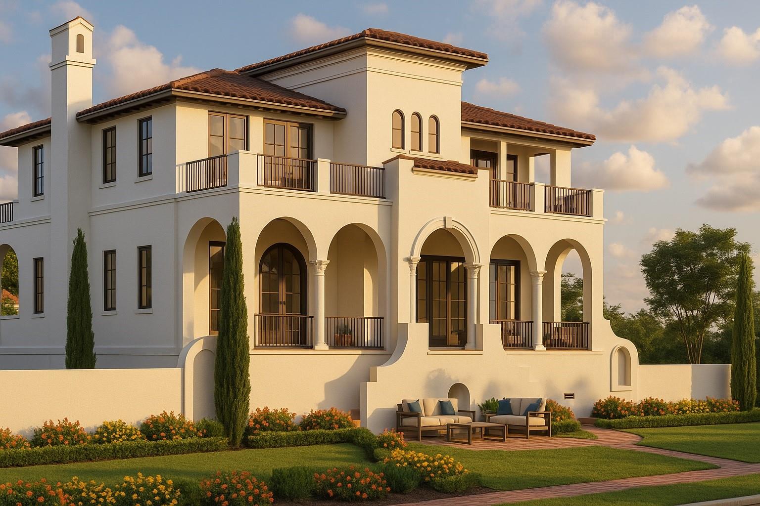 Pre-Construction. To be built. PREMIER LOCATION. PREMIER BUILDER. LUXURY RESIDENCE BY CANOPY BUILDERS IN GRANADA TERRACE ON COFFEE POT BLVDThis custom-designed residence offers the rare opportunity for new luxury living in Granada Terrace, a historic district along Coffee Pot Bayou and one of the most desirable locations in Northeast St. Pete. Designed with timeless Mediterranean influences and modern efficiency, the floor plan blends elegant entertaining spaces with everyday livability. The first floor features a dramatic entry hall, formal dining, a spacious great room, and a chef’s kitchen with pantry and breakfast area opening to a covered terrace and pool. A private first-floor primary suite includes a spa-inspired bath, dual closets, and direct access to the outdoor living areas. Upstairs, three additional bedrooms with en-suite baths are complemented by a recreation room, study, laundry, and multiple oversized balconies capturing views of Coffee Pot Bayou. Outdoor living is highlighted by a pool bath, expansive covered terraces, a pool with spa, and an outdoor kitchen. Additional features include engineered hardwood flooring, hurricane-impact windows, cement tile roof, gas appliances, and a 3-car garage. A builder's home warranty is included, with project completion estimated one year from the start date. The location offers a lifestyle rarely available with 3 waterfront lots, upgraded dock with composite decking, new electric, and a 10lb lift. Enjoy bike rides and walks along more than 7.5 miles of waterfront sidewalks and parks leading to downtown St. Pete. Buyers who engage during construction will have the opportunity to work directly with Canopy Builders to personalize selections and finishes, creating a home that reflects their style in one of St. Petersburg’s most prestigious neighborhoods.