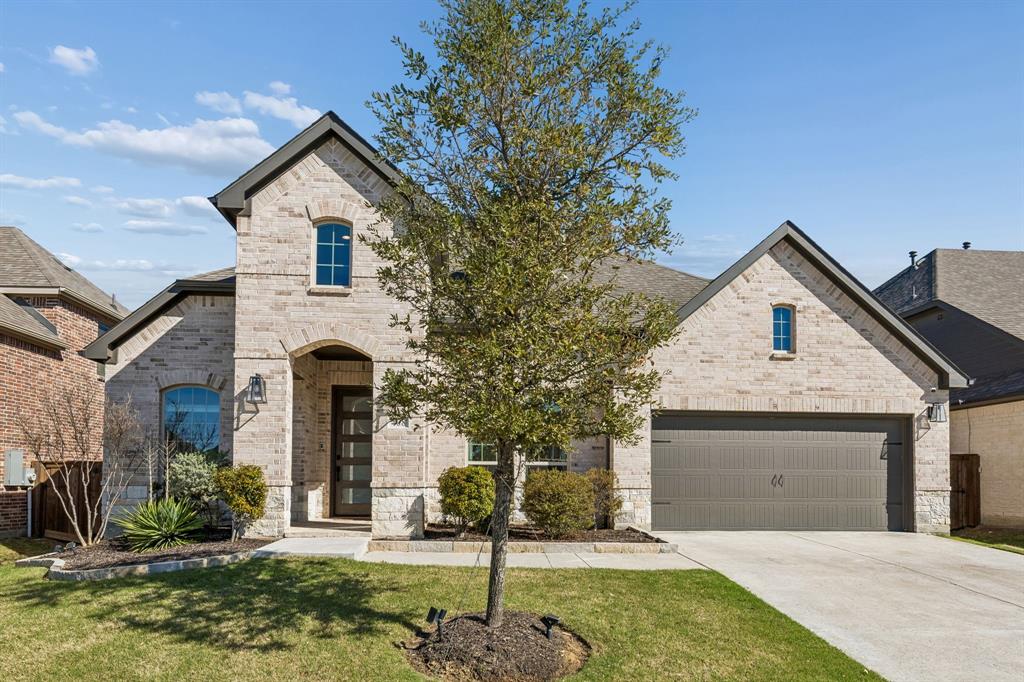 Welcome to 408 Ambrose St., a beautifully maintained, like-new home that blends modern design, generous space, & meticulous care throughout. This impressive residence offers over 3,300 square feet of thoughtfully designed living space & shows pride of ownership from the moment you arrive. Step inside to discover immaculate interiors with soaring ceilings, abundant natural light, & a spacious open-concept layout ideal for everyday living & entertaining. The chef’s kitchen is the heart of the home, featuring a large quartz island, stainless steel appliances, double ovens, & a 5-burner gas cooktop, complemented by pristine cabinetry & finishes that feel practically brand new. The inviting living room centers around a beautiful gas fireplace, creating a warm gathering space, while the flexible floor plan offers multiple living & dining areas, a dedicated home office, and a media room perfect for movie nights or game days. The luxurious primary suite provides a peaceful retreat with a spa-inspired bath featuring dual vanities, a soaking tub, a separate walk-in shower, & a spacious walk-in closet. Secondary bedrooms are generously sized & well maintained. This home also includes valuable upgrades & bonus items for the next owner. The garage features a Rogue folding squat rack—perfect for a home gym setup—and an EV charging plug for convenient electric vehicle charging. The media room furniture, 98-inch TV, and surround sound system will also convey with the sale, creating a true turnkey entertainment space ready to enjoy from day one. Outside, the property continues to impress with a well-kept yard & outdoor space ready for relaxing or entertaining. A rare 3-car garage provides ample storage & parking. Every detail of this home reflects careful upkeep & pristine condition, offering buyers the feel of new construction without the wait. Conveniently located in North Fort Worth near shopping, dining, & major commuter routes, this exceptional property is truly move-in ready.