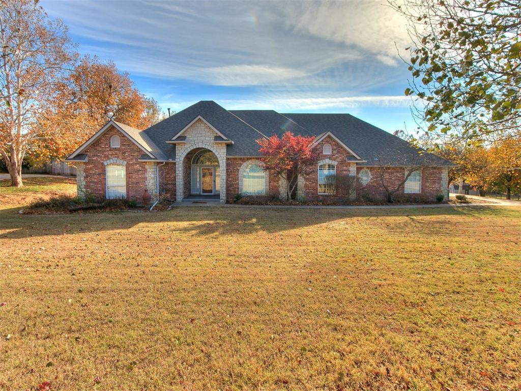 LOCATION & LIFESTYLE!!!!!!!  STUNNING WATER VIEWS, BEAUTIFUL UPDATED, DEER CREEK school district, and on a CUL-DE-SAC!!!!!! The SERENE BEAUTY of this AMAZING wooded 1.7 acre lot, mature landscaping & privacy make this GORGEOUS property the perfect place to unwind with friends & family!!!!!! As you enter you are greeted by oversized windows that cascade abundant light throughout with views of the fenced back yard, the ponds & the neighbor’s horses as they graze. Open Floor Plan including formal dining, oversized living, and a MASTERPIECE fully renovated kitchen w/KUCHT professional vent hood & 6 burner cook-top w/oven, Kitchen Aid convection wall oven & microwave, quartz countertops, and lg walk-in pantry. CUSTOM FINISHES, ELEGANT LIGHTING & MODERN TOUCHES are throughout the entire home. Primary bedroom has vaulted ceilings & private access to the BREATHTAKING OUTDOORS. Ensuite full bathroom has double vanities, Large Closet, separate oversized shower & a claw foot soaker tub. The BEST PLACE to unwind after a long day! ADDITIONAL AMENITIES INCLUDE: 3 banks of hall cabinets, hallway walk-in closet by utility room, an F5 above ground tornado shelter, dual zone tankless hot water heater, sprinkler system & a GENERAC GENERATOR for the entire home!!!!! Don’t hesitate but HURRY to schedule your private showing!  PERFECT home, PERFECT location, & PERFECT time of the year to move to make this YOUR HOME FOR THE HOLDIAYS!!!!!!