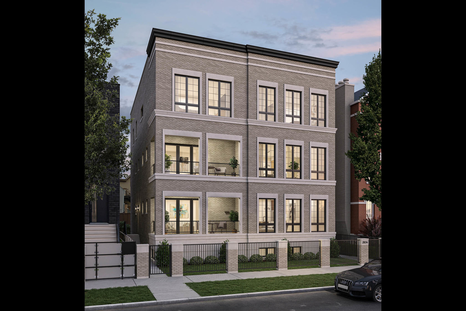 Final Opportunity - Only One Unit Left! Don't miss your chance to own the last remaining top floor, duplex-up home in this stunning 4-unit new construction luxury development by BD Group in the heart of Lakeview. This extra-wide 3-bedroom, 2.5-bath duplex-up lives like a single-family home, offering the space, finishes, and lifestyle today's buyers demand. Built on a double lot with all-brick and limestone construction, this home boasts private outdoor spaces, including a building roof deck and large covered terrace off the living room. Inside, enjoy a chef's kitchen with Sub-Zero and Wolf appliances, quartz countertops, and custom cabinetry, plus a butler's pantry with wet bar perfect for entertaining. 5" hardwood floor throughout, 8' solid core doors, crown molding, custom closet organizers and spa-quality primary baths with steam shower and soaker tub elevate every inch of this residence. One garage parking space included. Delivery slated for late 2025 / early 2026 - still time to choose some finishes. Photos are from recent projects by the same developer.