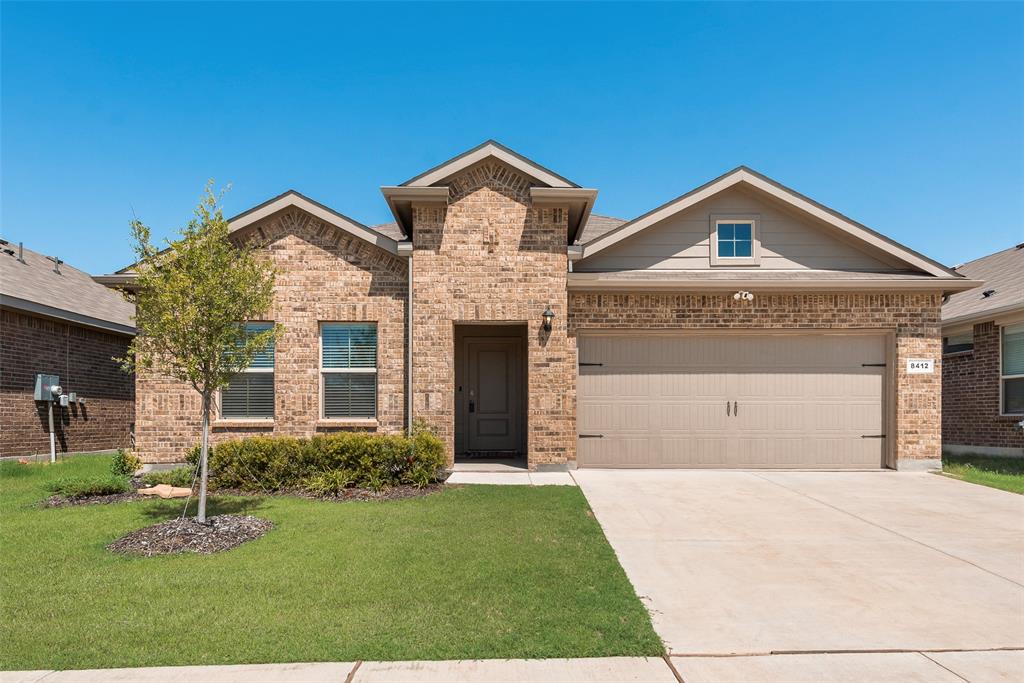 This lovely 4 bedroom home is only 18 months old and sits on a cul-de-sac in which there are empty lots which cannot be built upon so there is wide open space and plenty of parking. The newness and freshness is evident and the spacious kitchen which boasts a generous pantry and a gas stove overlooks the living area which really opens up the space. The primary bathroom is expansive with a separate shower and tub and a huge walk-in closet. The spacious backyard is great for entertaining and the playscape will remain with the property. All information is deemed reliable but not guaranteed.