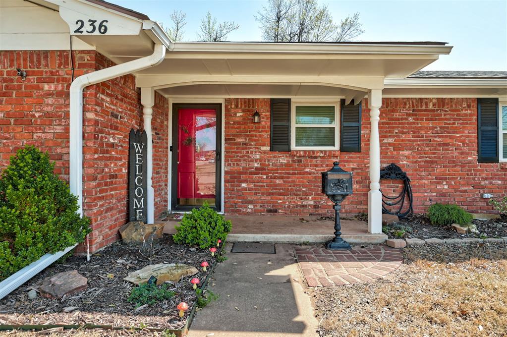 Welcome to the HEART of Edmond! Walking distance from Orvis Risner Elementary, the Edmond Dog Park, Natural Grocers, Panang Thai Food, and more! Accessibility galore only a couple minutes from I235/Kilpatrick Turnpike, you CANNOT beat this incredible location! Located on an oversized corner lot, this 3 bedroom, 2 bathroom, 2 car garage home is everything you've been looking for! Step inside to find immediate charm with a bricked floor entryway, and hardwood flooring throughout. The living room, dining room, and kitchen is oversized, perfect for large family gatherings or hosting. You'll also find an additional working space in the kitchen, boasting all granite countertops. A bonus is the finished sun room with an additional 80 square feet not counted in the square footage, great for storage, a place for animals, or more. All bedrooms are a great size with ample closet space. HVAC and Sewer Line has also been recently updated. This home is ready and waiting for you, come take a look before it's gone!