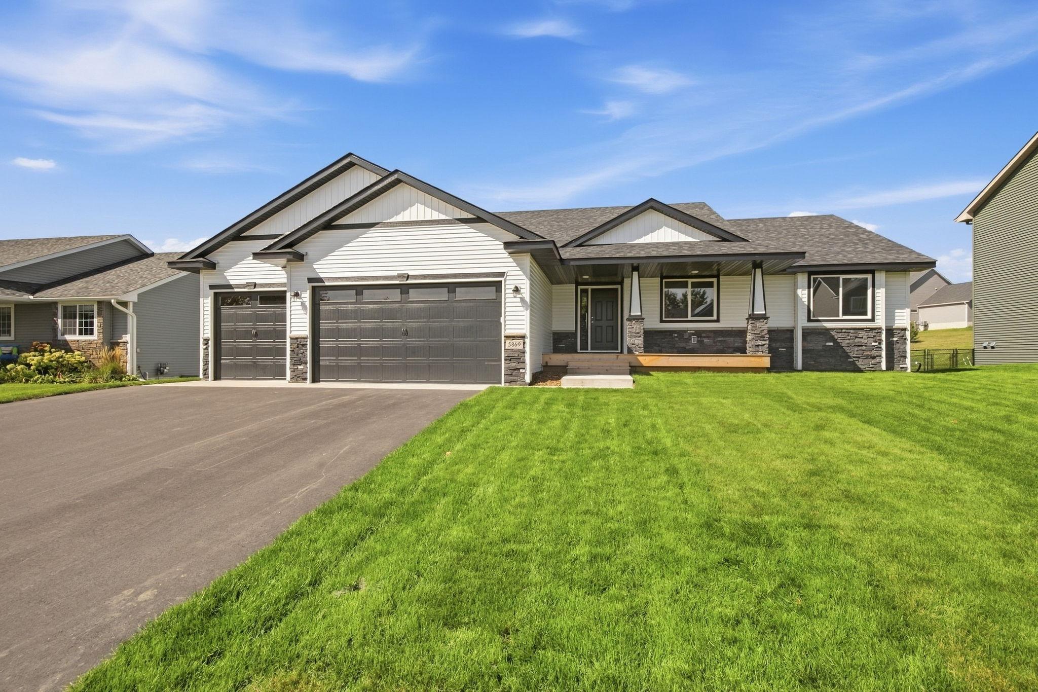 McKenna Model. 5 bed 3 bath 3 car garage.  Stainless Steel appliance package with a washer and dryer.  Finished basement. Great curb appeal and a great neighborhood close to shopping and commuting.  Builder Warranty.  Please verify price with agent.
