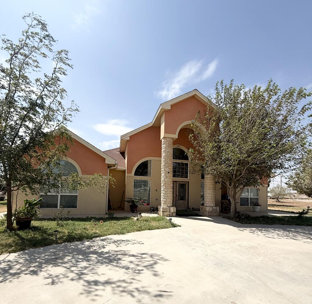 Country living with room to make it your own! This beautiful 4-bedroom, 2-bath home sits on 2 acres and offers plenty of space inside and out. Enjoy high ceilings, foam-insulated ceilings, beautiful Saltillo marble flooring  and a versatile bonus room perfect for an office, playroom, or whatever fits your lifestyle. With unrestricted acreage, this property is also ideal for business owners looking for extra space and flexibility. So many possibilities!