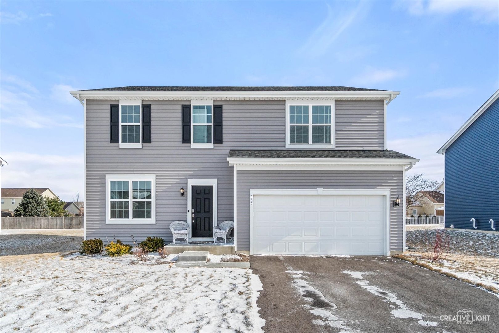 Welcome to this beautifully appointed Townsend model in Heritage Hills Estates, offering an open main floor with a flexible living space, a large eat-in kitchen featuring 42" cabinets, a center island with breakfast bar, quartz counters, pantry and stainless steel appliances, and family room plus a convenient powder room. Upstairs you'll find a spacious primary suite with walk-in closet and dual-sink bath, three additional generous bedrooms, a second full bath and a laundry room with washer and dryer. The home also includes a full-size basement and a 2.5-car attached garage, all in an HOA-free community near Memorial Park and Kuipers Family Farm. Why wait to build-this move-in ready home is ready to welcome you today!