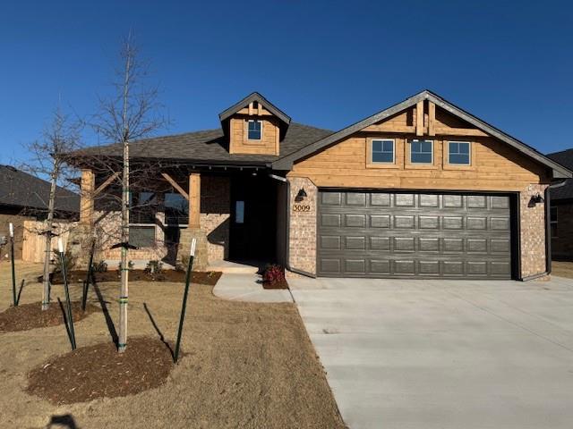NEWLY BUILT ENERGY EFFICIENT CONSTRUCTION in the Greenleaf Trails community in NE Norman.  Conveniently located off NE Tecumseh Rd and 12th Ave NW with quick access to I-35 and the shopping and dining along University North Park.  Open floor design with wood look tile throughout the main living areas.  Carpet in the 3 bedrooms complete with ceiling fans.  Secondary bedrooms are to the back of the home.  Master suite is to the side of the home with a separate garden tub, stand alone tile shower, double vanity and walk in closet.  Kitchen to the front of the home with stainless steel gas range, built in microwave, pantry and quartz counters.  Covered front porch and back patio with fenced yard, pet friendly with additional refundable pet deposit.  Community amenities include walking trails, splash pad, playgrounds and fishing ponds for your enjoyment.