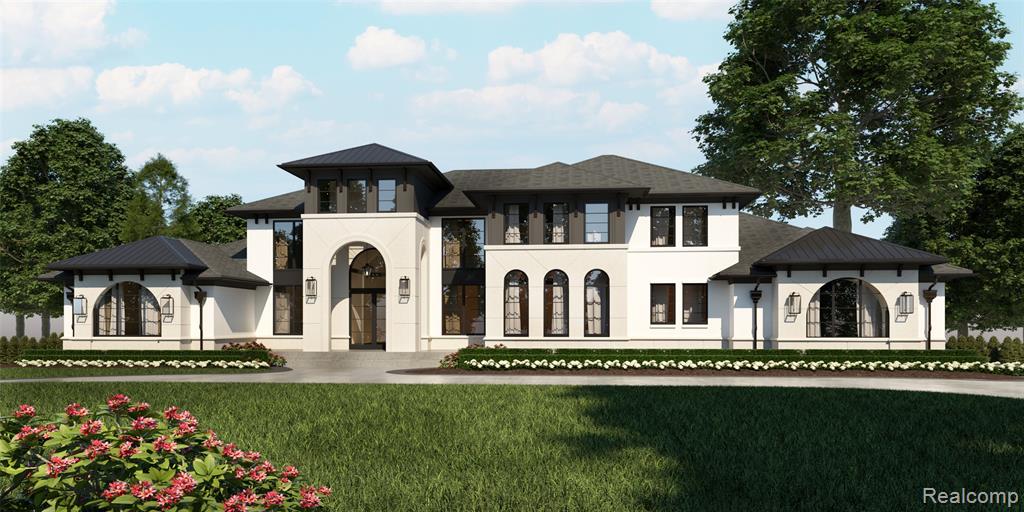Here's your chance to customize The Cameron, a masterfully designed 5,550 sq. ft. 6 time award winning masterpiece with an additional 3,000 sq. ft. finished walkout lower level, perfectly positioned on a 1.5-acre lakefront estate within Bloomfield Hills’ most exclusive 24-hour guarded community—Turtle Lake.
This exceptional 5 bedroom, 8 bath residence is thoughtfully designed for both elegance and function. The primary suite and a guest/in-law suite are conveniently located on the main level, offering flexibility and comfort, while three additional bedroom suites occupy the upper level, each with its own private bath. A 4-car garage accommodates luxury vehicles and additional storage, with an available upgrade for an 8-car garage. Every element of this home reflects Sapphire’s signature craftsmanship—from the grand two-story foyer and open-concept great room, to the custom finishes, elevator access to all floors, and floor-to-ceiling windows that frame captivating lake views.
Outdoors, enjoy resort-style living with a private pool, basketball court, and an exquisite landscape allowance with luxury upgrade options, allowing you to tailor your dream outdoor oasis.
Nestled among multimillion-dollar estates, Turtle Lake offers the rare blend of security, serenity, and natural beauty—just minutes from Downtown Birmingham, Forest Lake Country Club, Bloomfield Hills CC, & Oakland Hills CC & easy access to major expressways. Experience luxury redefined with Sapphire Luxury Homes & Landscaping, where leading edge visionary design meets timeless craftsmanship.  Pictures are an example of Design finishes.
