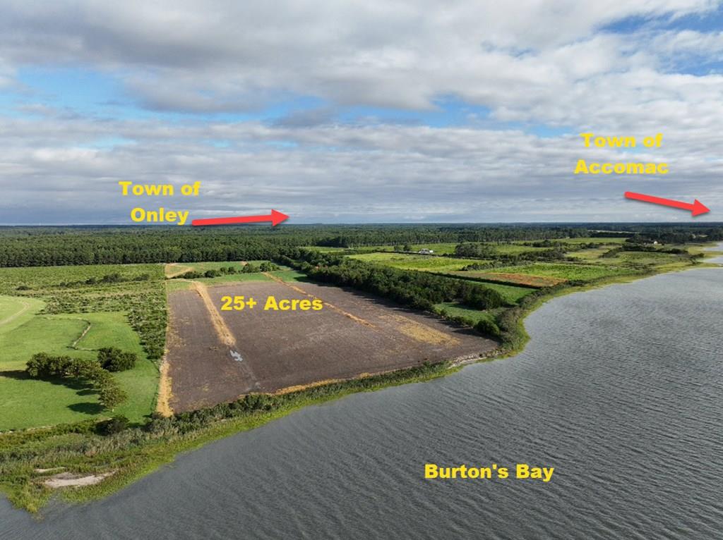 If you are looking for a beautiful spot on the Seaside with acreage, then this could be the spot. This acreage includes cleared and wooded. The beauty of this property is that you have a choice of where you would like to build. Take advantage of building on the water or a private spot in the woods. You will own on both sides of the road. This waterfront property overlooks Burton's Bay, sunrise on the Eastern Shore is so special.  The lots overlooking Burton's Bay have an estimated amount 360' of shoreline+-. The owner will consider selling individual lots but would prefer to sell all together.  Perc Letters available for Lot 1, 2, 3, 4, 5 & 6. Survey on file.