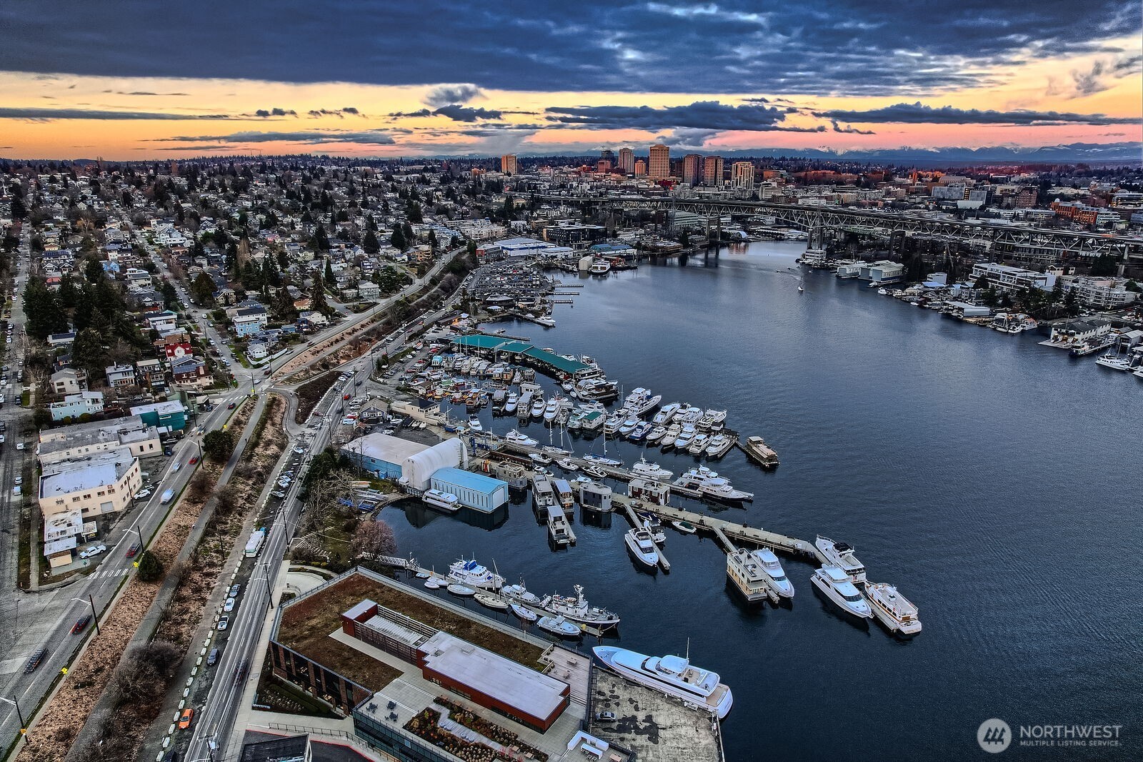 Lake Union Landing, a premier co-op community offering state-of-the-art moorage with a 55’ x 18’ end-of-pier slip for easy access to unobstructed Space Needle, city, and lake views. Enjoy the sleek, tree-lined concrete dock, with ready-to-build moorage that includes a 45-year lease, and is perfect for a custom floating home (FOWR-houseboat). Live the ultimate waterfront lifestyle includes kayak, paddleboard, and bike storage, limited off-street parking, sewer (connected), water, garbage, property tax, and common area maintenance. A rare chance to create your dream home on the lake! Builder and financing info available. Walking or biking trails, close to dining, and sports events. An unimaginable lifestyle awaits your next adventure.