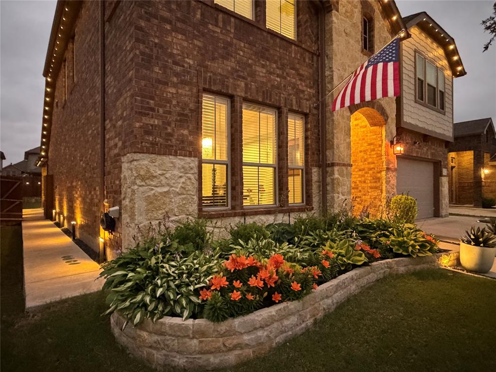 If You Are a Techie, this is the Home for You! Check Out the List on Additional Page in Transaction Desk. This Layout is Ideal for Both Entertaining and Everyday Living. From the Moment You Step Inside You Are Greeted by Open and Airy Contemporary Style Living Areas that Seamlessly Connect to Create a Harmonious Flow Throughout. Spectacular Tiled Wall in Entry Is a Gorgeous Focal Point to Dining. Delightful Kitchen with the Family Chef in Mind is Equipped with All the Essentials. Gorgeous Granite, Large Island with Deep Single Sink and Stainless Appliances, Gas Cooktop, Microwave and Double Oven. Adjacent to the Kitchen, the Oversized Breakfast Area with View of Outdoor Living. For Ultimate Convenience, the Primary Suite is Located on the Main Floor Featuring an En-Suite Bath with Separate Vanities and A Sit-Down Makeup Table. Second Floor is a True Entertainment Hub, Bosting Both a Dedicated Game Room and a Media Room Along with Three Comfortable Bedrooms and a Full Bath. Comprehensive Lighting System that Illuminates the Covered Patio, Extended Deck, Fence and Entire Home Exterior Allowing Exciting Outdoor Entertainment. Unique Modern Light Fixtures Throughout. Engineered Wood or Tile Throughout the First Floor. Wood Staircase with Iron Balusters. Three Wi-Fi Access Points to Keep You Connected. Immaculately Landscaped. Why Buy New When You Can Have All the Extras and More in A Warm and Inviting Atmosphere. Living Here Means Enjoying the Unparalleled Lifestyle of the Woodcreek Community with Amenities Including a Fully Equipped Clubhouse available for Large Events or Parties, Fitness Center, Splash Park, Two Pools, Cabanas, Basketball Courts, Two Dog Parks, Playground, Soccer Field, Pond, Outdoor Kitchen, Putting Green, Walking Trails and More.
