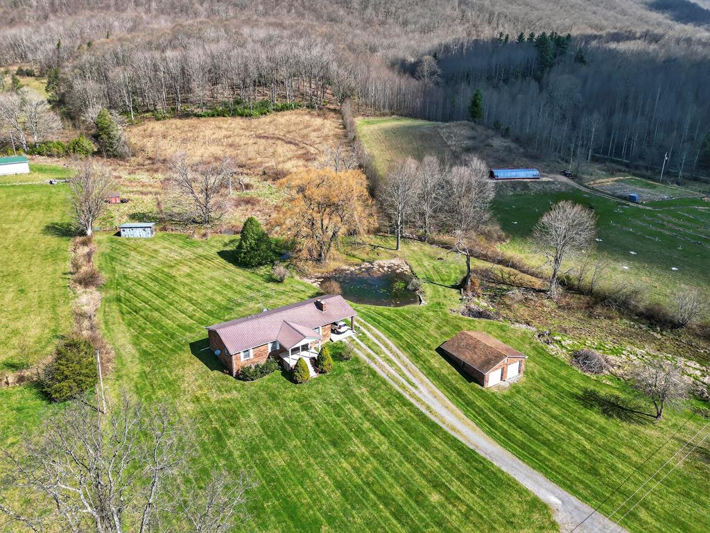 Very well-maintained 3 bedroom 2 full bathroom brick ranch-style home on +/- 2.81 acres. Take advantage of privacy and seclusion located right outside of the Town of Tazewell. This single level brick home features a dedicated dining area, large living room and plenty of storage space in the full unfinished walk-out basement, detached two-bay garage and utility room. Enjoy +/-2.81 fully fenced, mostly cleared and level acres featuring a pond located on the northern portion of the lot and a seasonal creek located on the southern portion of the lot. Contact your agent and schedule a private tour today!