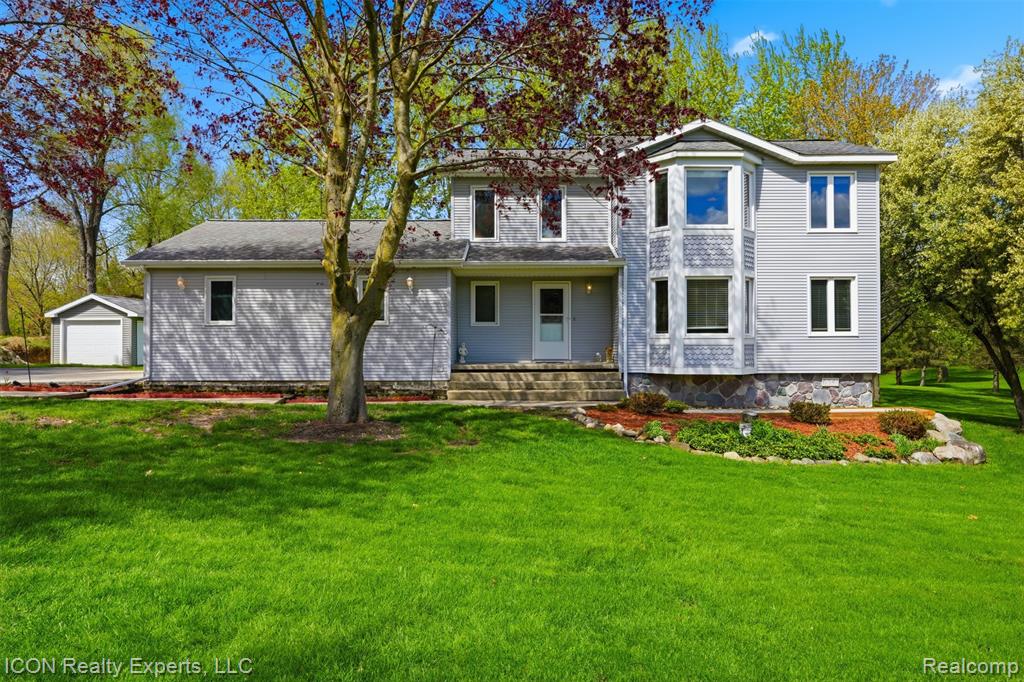 Welcome to your private retreat on 1.79 acres, tucked on a peaceful cul-de-sac with beautiful lush, green surroundings. This home features spacious rooms, ample closet space, and a completely renovated primary bathroom. Enjoy fresh paint throughout, new carpet, and a stylish kitchen with granite countertops and painted cabinets. Step outside to your balcony and deck overlooking nature and privacy—perfect for relaxing or entertaining. Conveniently located near shopping, dining, and commuter routes, with a whole house generator and commercial lawn mower included.  Lake access included
