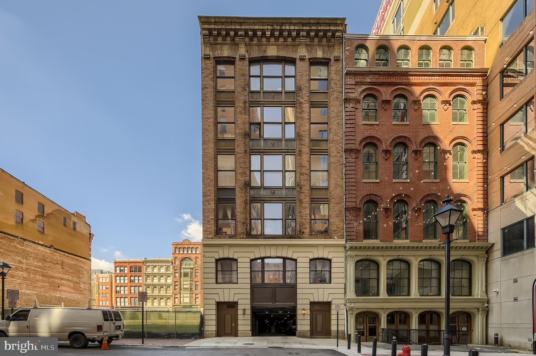 All units will be shown by an authorized representative. Welcome to Heritage Lofts! This well‑maintained, loft‑style building offers beautifully designed one‑ and two‑bedroom apartments featuring soaring 18‑foot ceilings. Conveniently located in downtown Baltimore near the University of Maryland Medical System, the property provides easy access to the bus line, Light Rail, and MARC Train. Each residence includes stainless steel appliances, hardwood floors, a full‑size in‑unit washer and dryer, and a jacuzzi tub with a separate shower. The unit featured here is a spacious two‑bedroom, two‑bath apartment with approximately 1,330 sq. ft. It offers an open floor plan for the kitchen and dining areas, solid wood cabinetry, Brazilian granite countertops, exposed brick, and a desirable fourth‑floor location. This unit is available for $1,999 with one month free. The standard lease term is a minimum of 13 months. There is an additional $150 monthly fee for either a private parking space or a storage unit. Parking availability is limited and offered on a first‑come, first‑reserved basis. Come tour a unit today and discover why Heritage Lofts could be your next home.