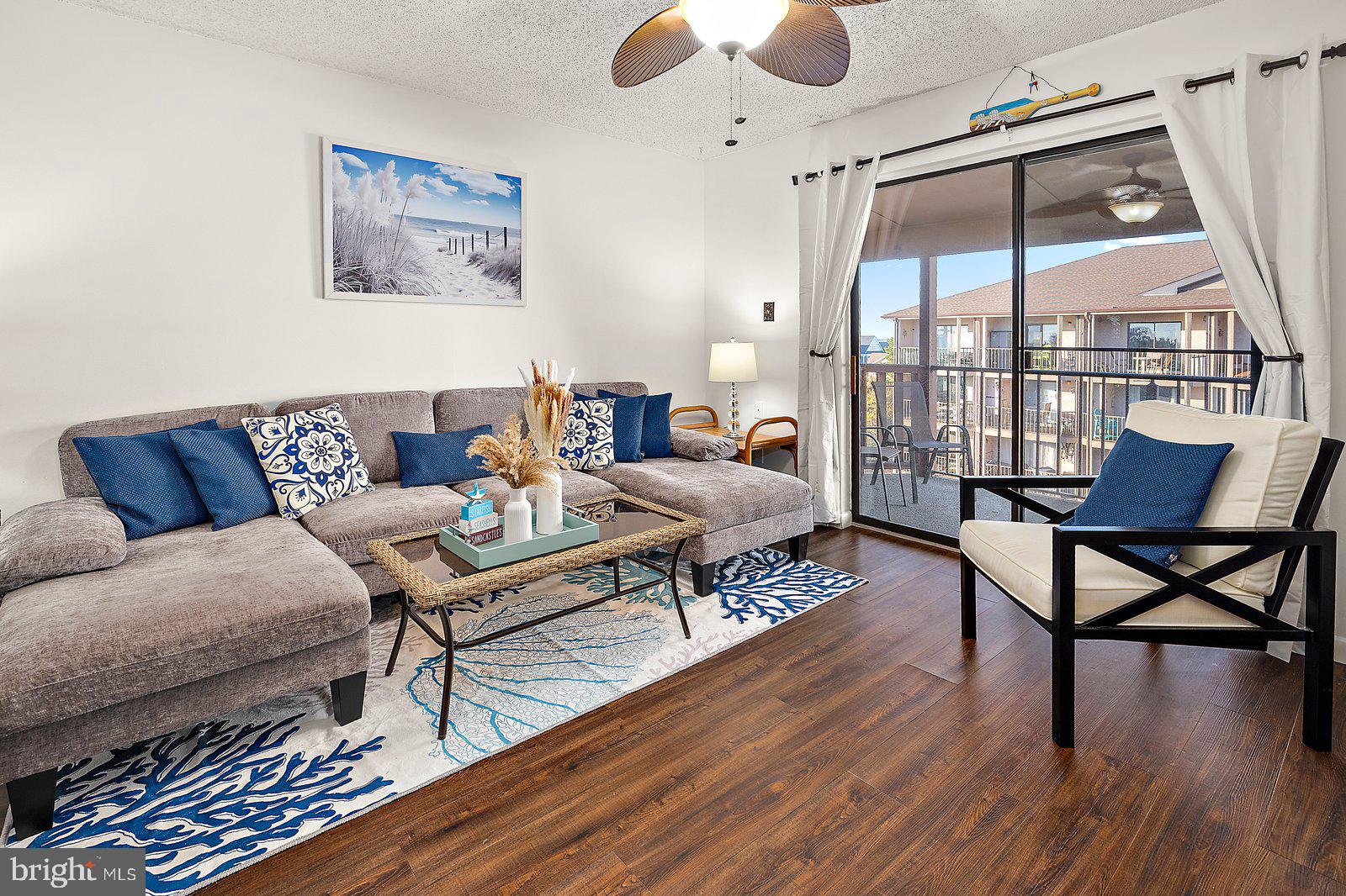 Top floor with Penthouse-esque views of the sunset over the bay from the oversized balcony! Interior and exterior completely renovated. Step into luxury in this meticulously upgraded condo, showcasing stunning bronze fixtures that unify the space with elegance—matching the showerhead, bathtub faucet, kitchen faucet, sink, towel bar, shower bar and accent details for a cohesive, sophisticated look. The gourmet kitchen, fully equipped with new dishes and cookware boasts sleek granite countertops, a stylish tile backsplash, and modern drop-down lights with marbleized glass shades, creating a warm, inviting ambiance. Perfect for entertaining.  Durable, waterproof LVP flooring flows throughout, complementing the new furniture and premium beds that promise comfort and style. Elegant ceiling fans in both the living room and bedroom enhance airflow and add a touch of sophistication. Great location just steps away from the beach and all of Ocean City's famous attractions.Relax on the balcony and soak in breathtaking sunset views, making this move-in-ready home a perfect blend of modern upgrades and serene beauty, ideal for discerning buyers seeking a standout property.Jamaica Daybreak just completed a significant nine month long exterior renovation costing over $400,000, finished May 2025. Assessment was paid in full by the seller!!! Buyers can move in with confidence, knowing the building is structurally sound and has already been updated, making this a worry-free and smart investment.Enjoy the  financial benefits of one of Ocean City’s lowest property tax and HOA fees!!! The HOA fee of $325 per month even includes cable TV with HBO. This turnkey property is a prime investment opportunity, offering strong returns whether rented year-round or to seasonal vacationers, making it the perfect blend of modern luxury and lucrative potential.