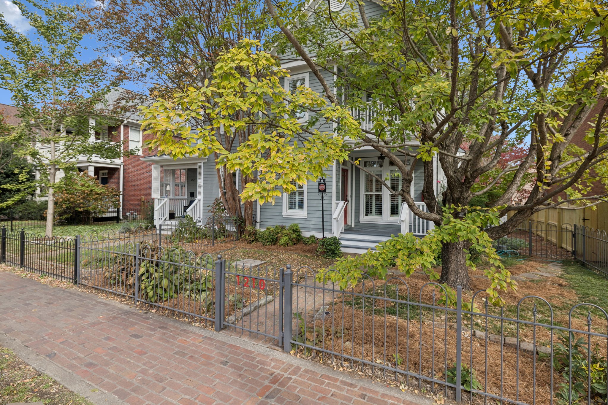 Welcome to 1210 5th Ave N, located in the heart of Historic Germantown just steps from award-winning restaurants, coffee shops, sports/ entertainment venues, the Farmers Market, and boutique shopping, all around a mile to downtown. This beautifully maintained home blends historic charm with modern updates, including: Updated kitchen(2025), Hardwood floors sanded and stained (2025), Recently Painted (2025), HVAC & tankless water heater (2020) Roof (2017) Front and back yard fenced! Custom Planation Shutters, Nearly $45K in new windows (2021 & 2023) The insulated oversized garage includes a 677 SqFt finished DADU (2020) perfect as a guest suite, office, studio, or potential rental. Pre-approved expansion plans by the Metro Historic Zoning Commission add future potential. Enjoy three porches (screened + covered balcony) and the walkability Germantown. A rare find in one of Nashville’s most desirable neighborhoods. Zoned MUN