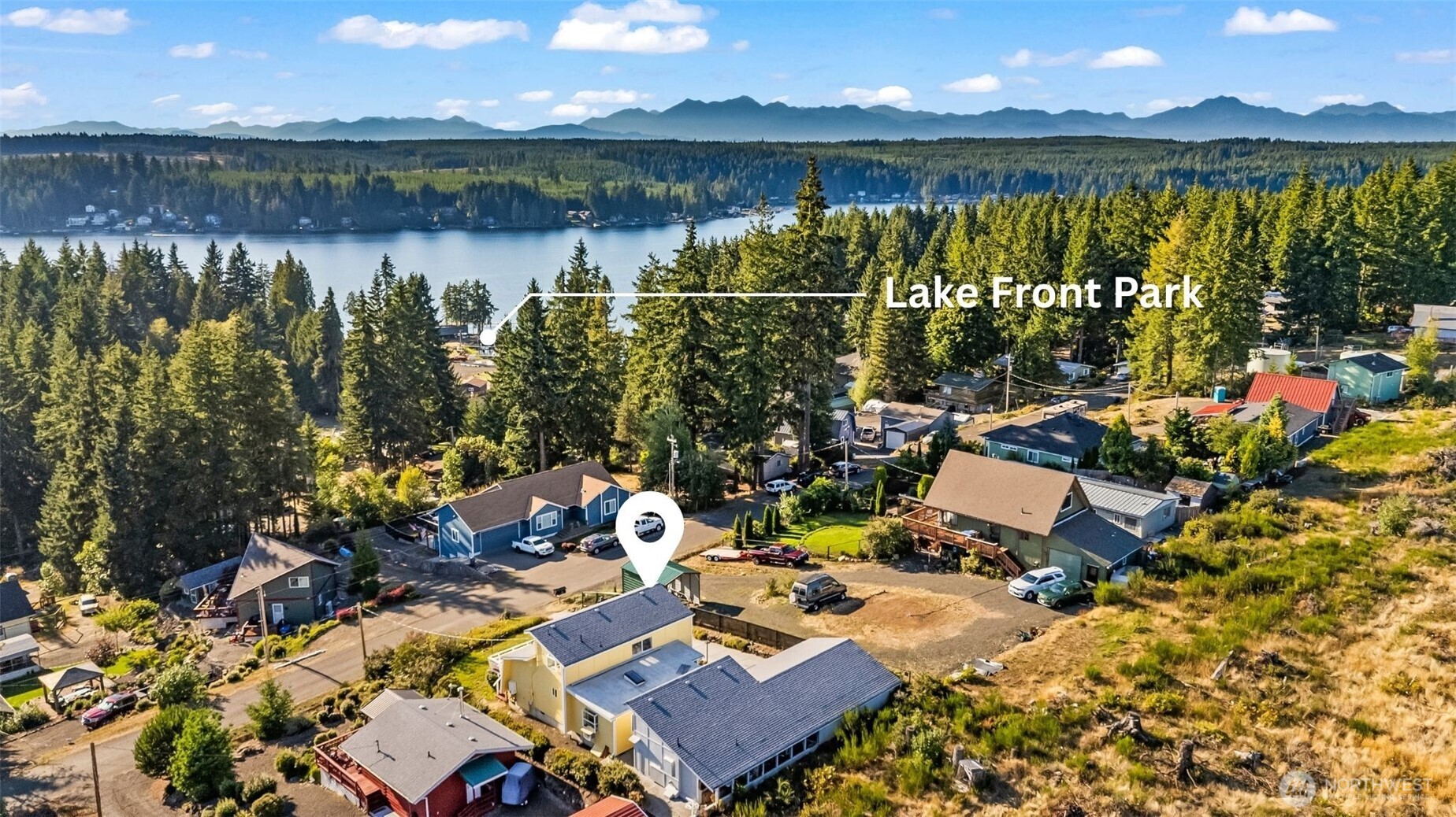 The first time you visit Mason Lake, you may never want to leave. Weekends feel longer, summers feel sweeter, and memories made at the water’s edge seem to last forever. This home brings that lake lifestyle within reach. Inside, an open floor plan and spacious kitchen with quartz countertops pair beautifully with 2 bedrooms, a flex room PLUS a private studio addition complete with its own kitchen and bath. Step out to the large deck, where you can entertain guests and take in tranquil lake views before heading down to the community’s private lake park with dock, swim area, and boat launch. This cabin-style retreat in Paradise Estates is the perfect second home or weekend getaway.  Here, summer doesn’t have to end—the lake is always waiting.