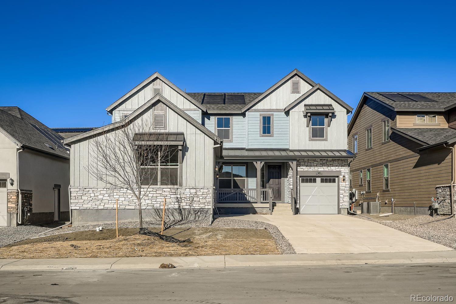 ***Contact builder today about Special Financing for this home - terms and conditions apply**Available NOW!This stunning Prescott 2-story features 4 beds (including a main floor bedroom w/private bath), main floor study, 3.5 baths, great room, loft, spacious kitchen, unfinished basement and 2 + 1 car separate garages. Beautiful upgrades and finishes including stainless steel appliances, vinyl plank floors and more.  The gorgeous kitchen is open & features stainless appliances & island. Each floor plan is thoughtfully designed to combine elegance & luxury together with hi-tech energy efficient features. What some builders consider high-end upgrades, this builder makes standard. Colorado living at its finest. Close to dining, shopping, entertainment & other amenities. Don’t wait – this community will sell out quickly! Welcome Home! Photos and 3D walkthrough tour are a model only and subject to change.